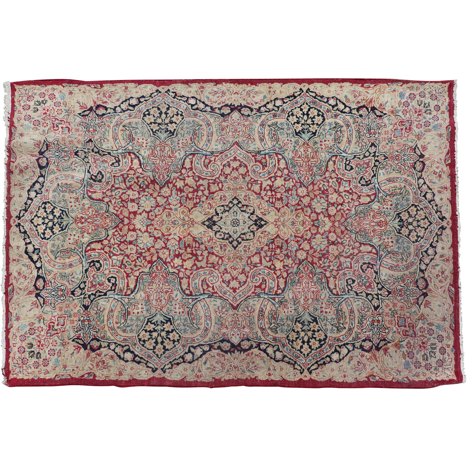 Antique Persian Hand Made Oriental Rug - Finely Woven, Busy Pattern (1 of 9)