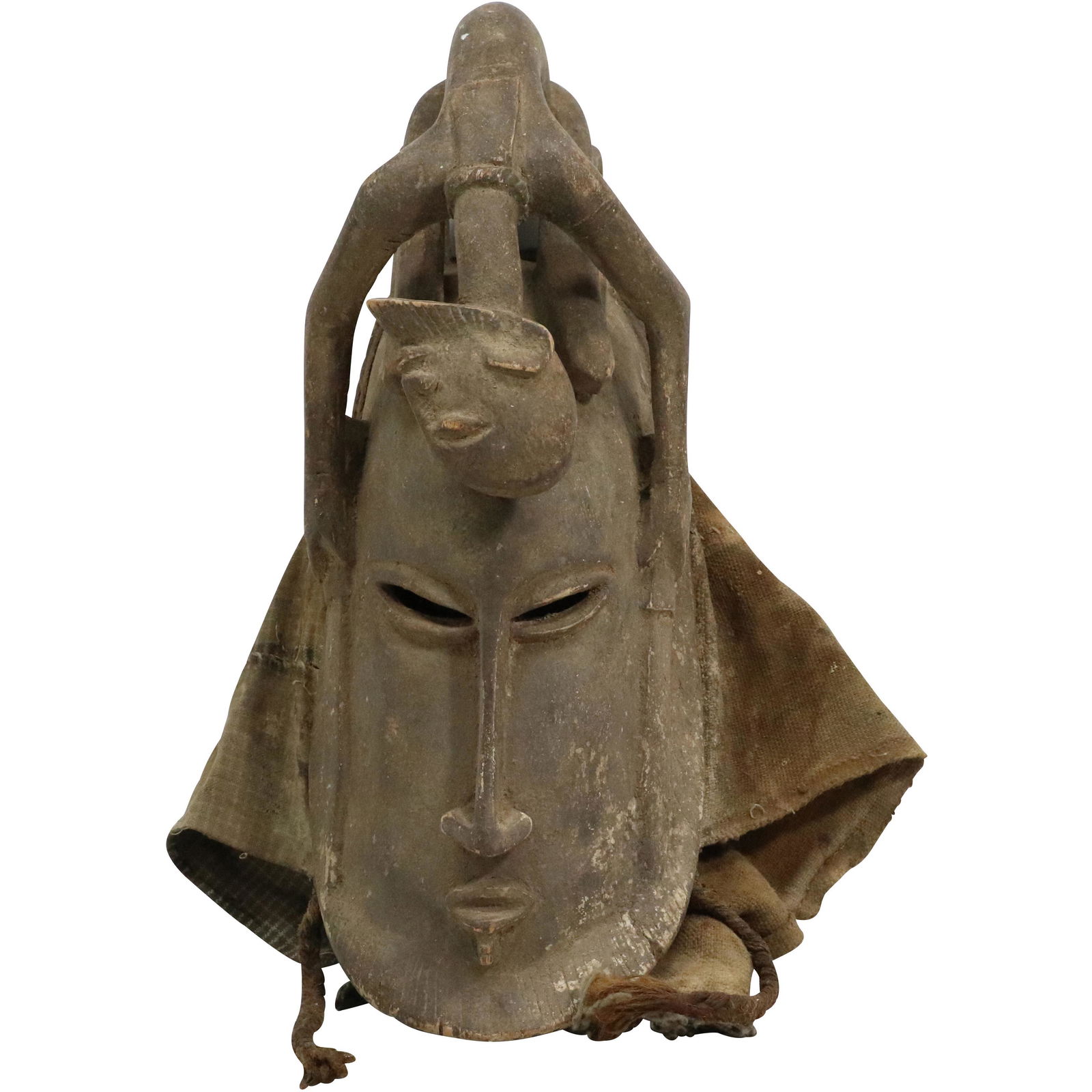 Vintage Hand Carved Wooden African Ceremonial Mask - Quality Item (1 of 18)