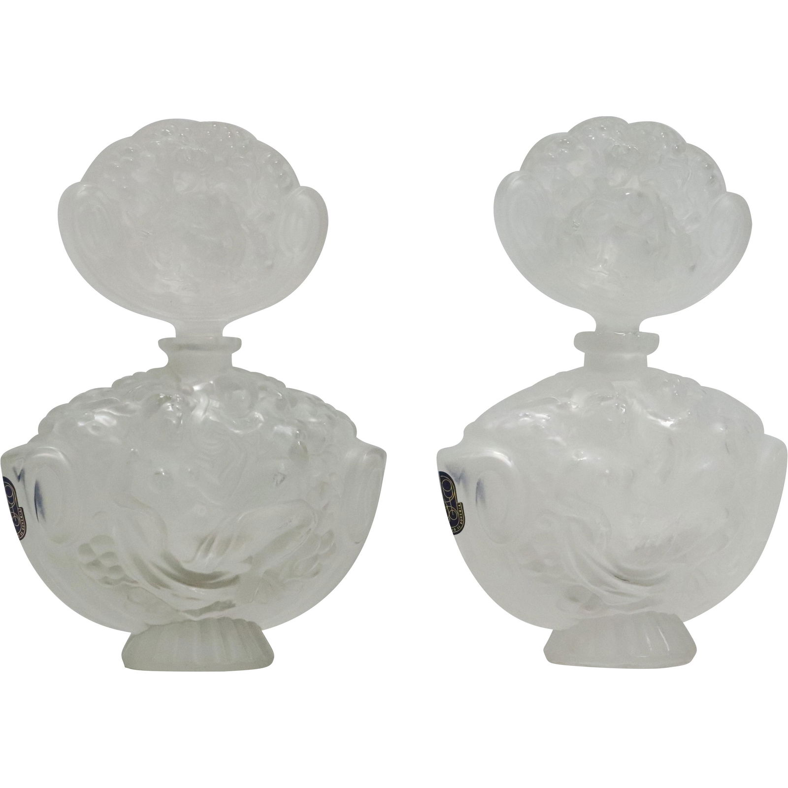 [2] Art Deco Perfume Bottles Halama Zelezny Brod Bohemian, Original Label (1 of 20)