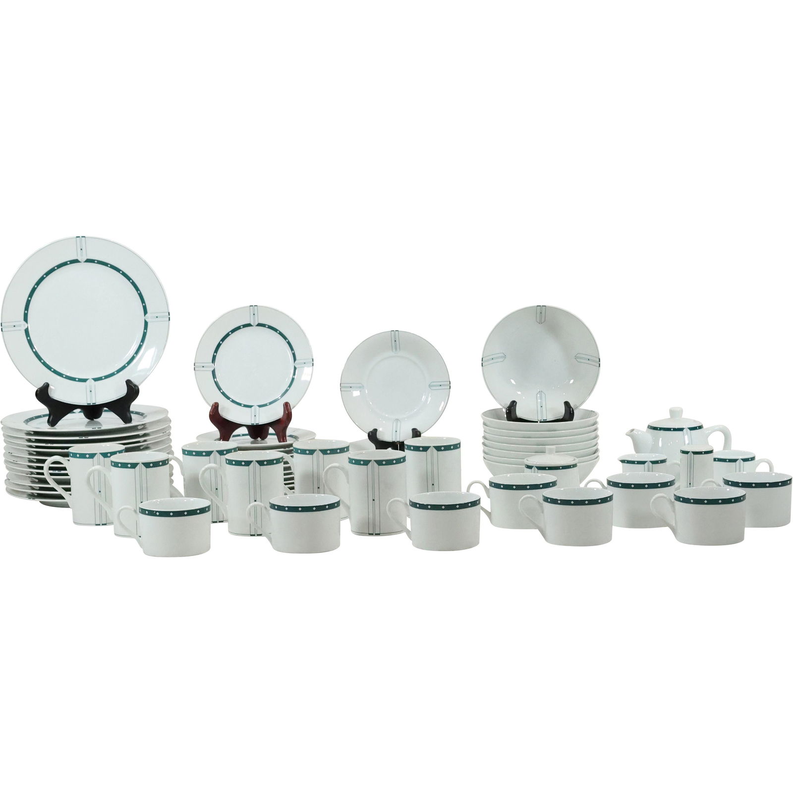 57 Pieces Swid Powell Cityline "Chicago" Porcelain Dinnerware (1 of 20)