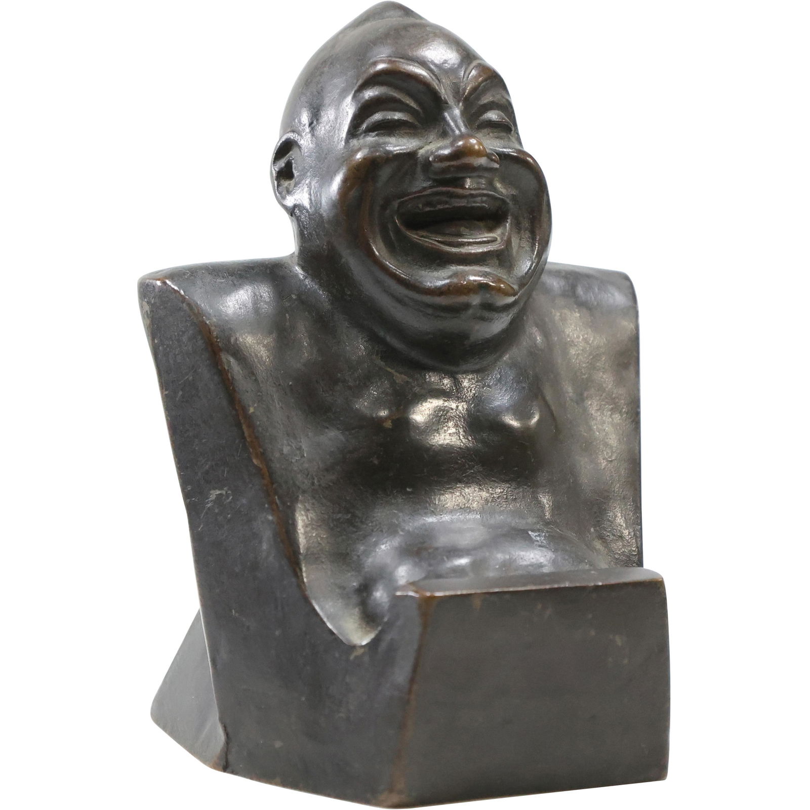 Enrico Caruso (Italian, 1873-1921) BRONZE, The Laughing Buddha 1909 (1 of 10)