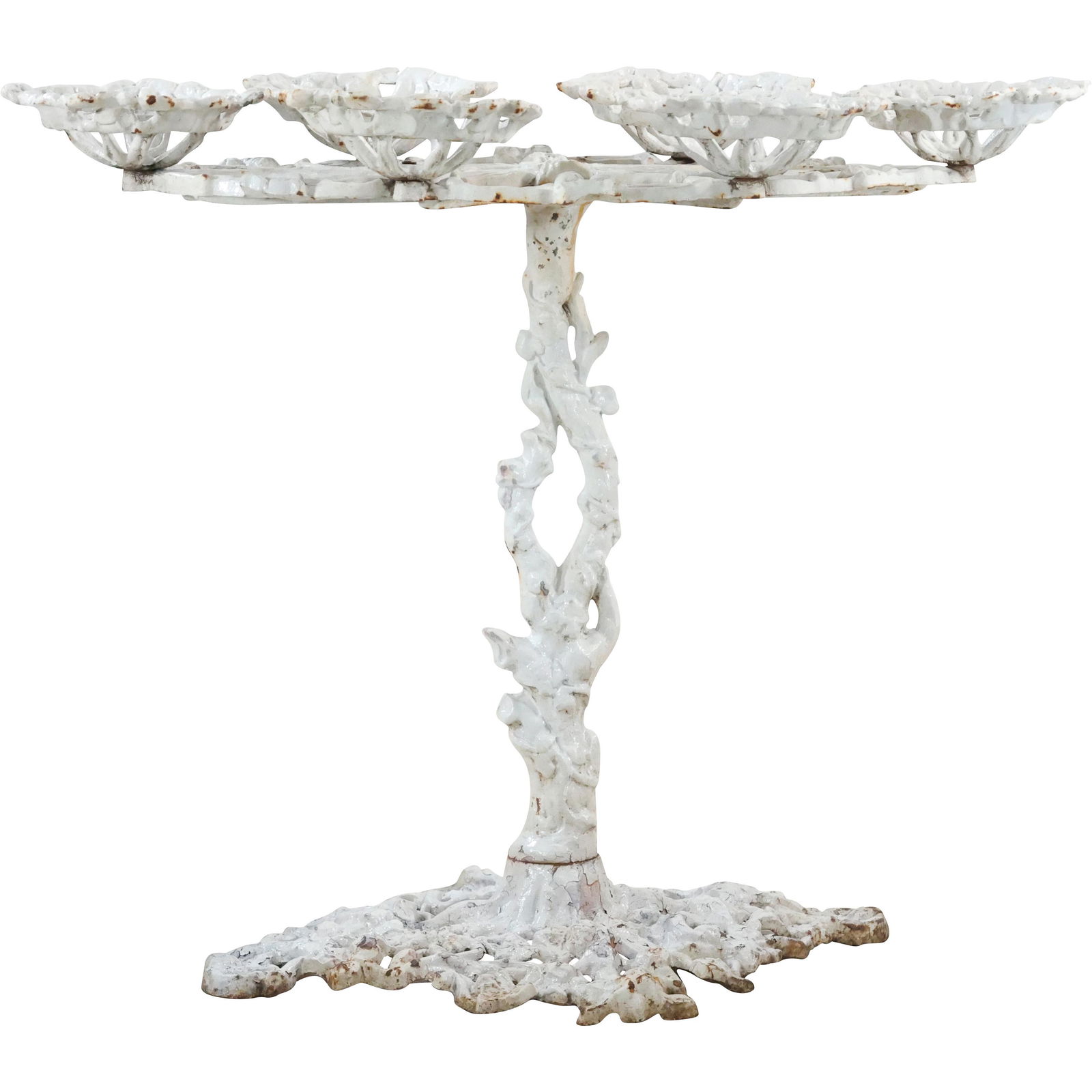 19thC. Fancy American Cast Iron Plant Stand (1 of 20)