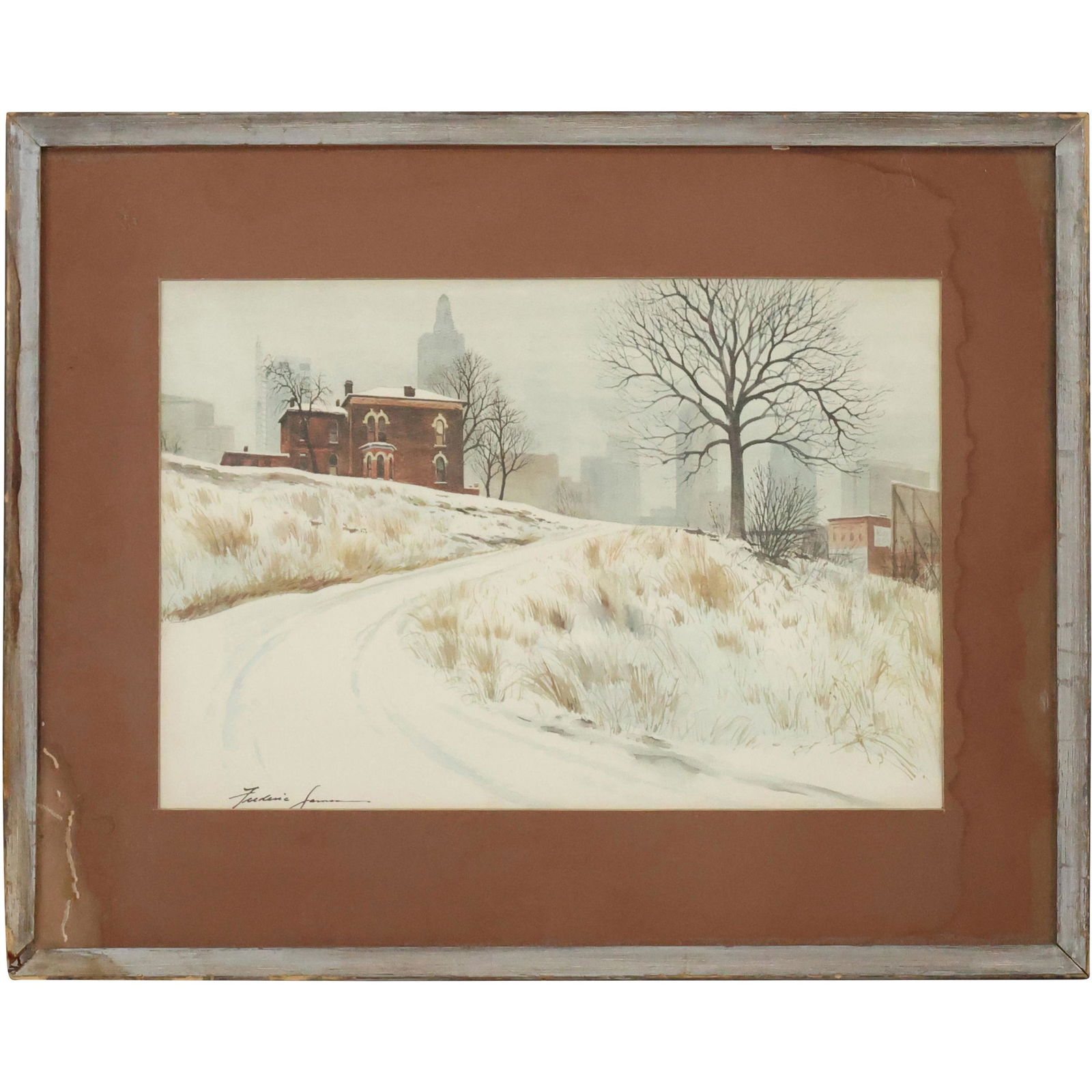 Frederic James; 20thC. American Watercolor Signed (1 of 12)