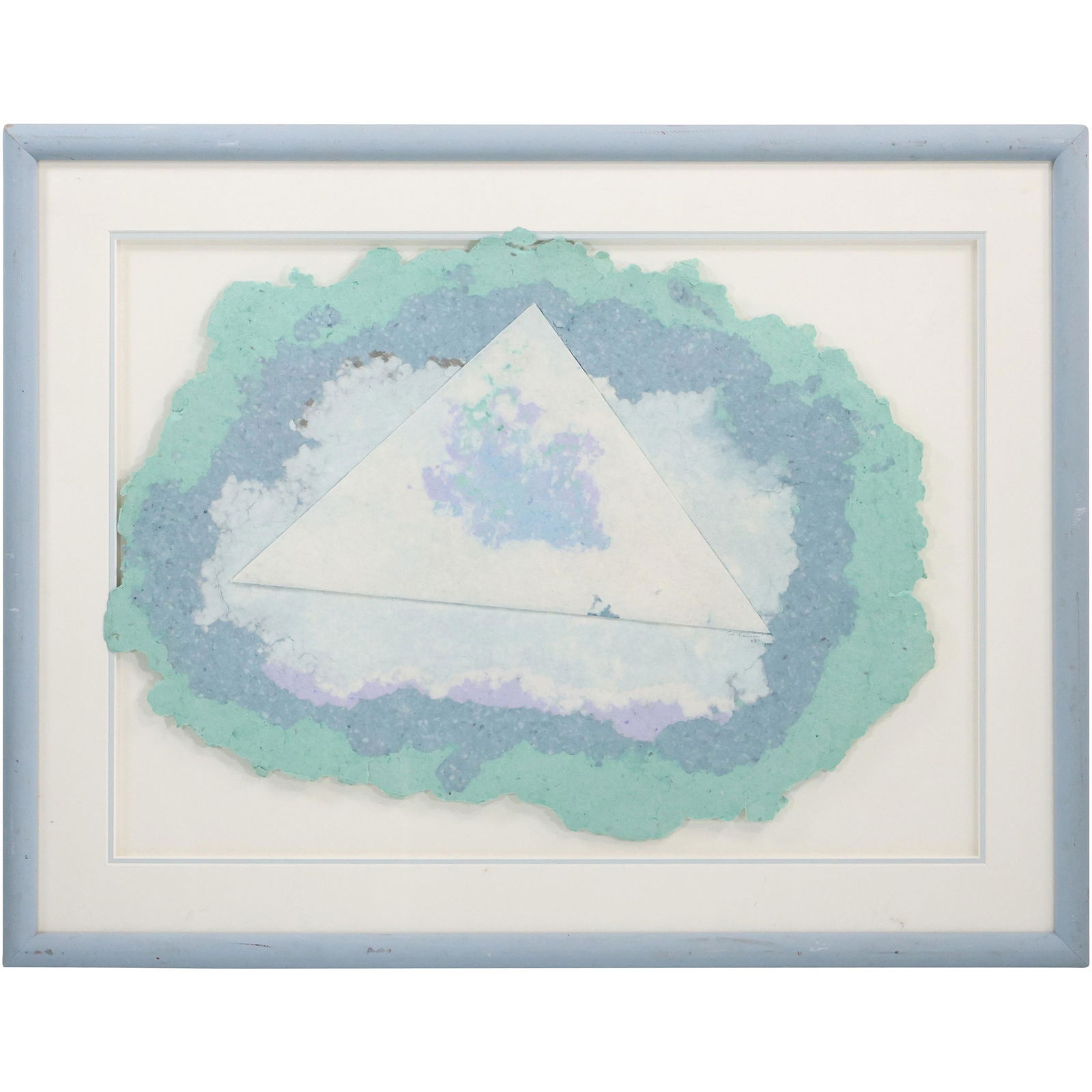 Modern Design Abstract Art with Triangle, Framed (1 of 10)