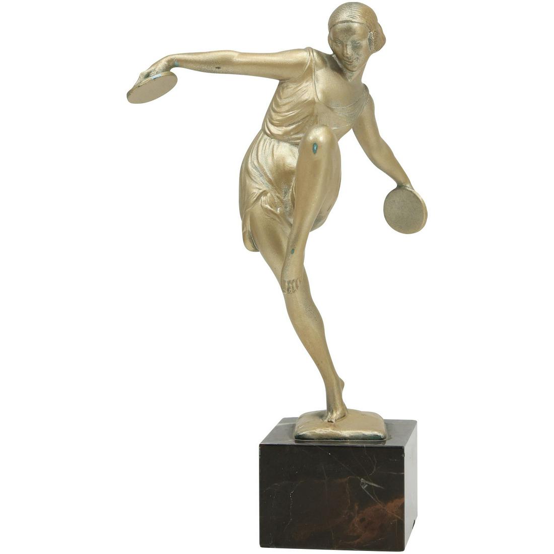 Pierre Le Faguays; French Art Deco Bronzed Grouping Signed (1 of 20)