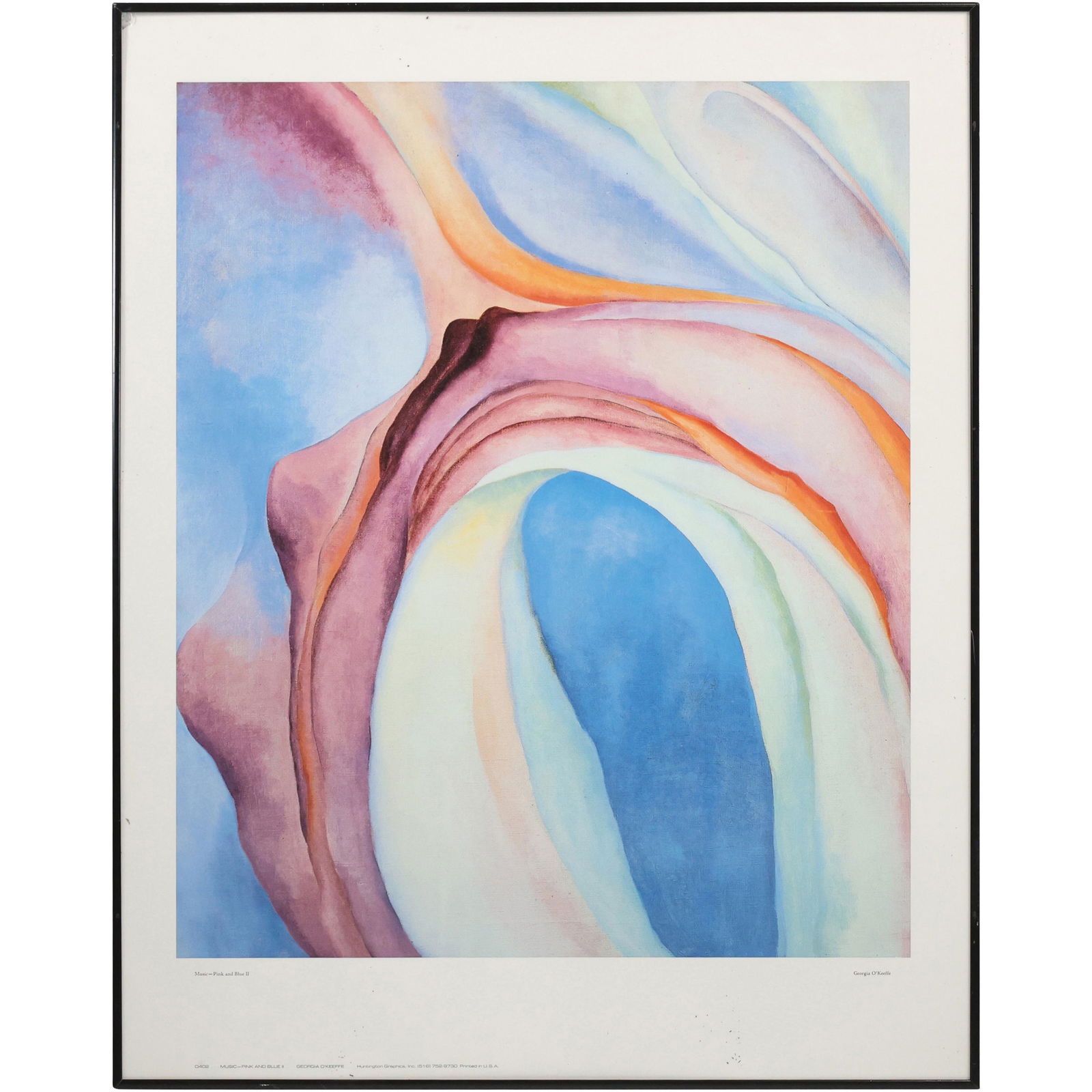 Georgia O'Keeffe, Framed Print, "Music - Pink and Blue II" (1 of 13)