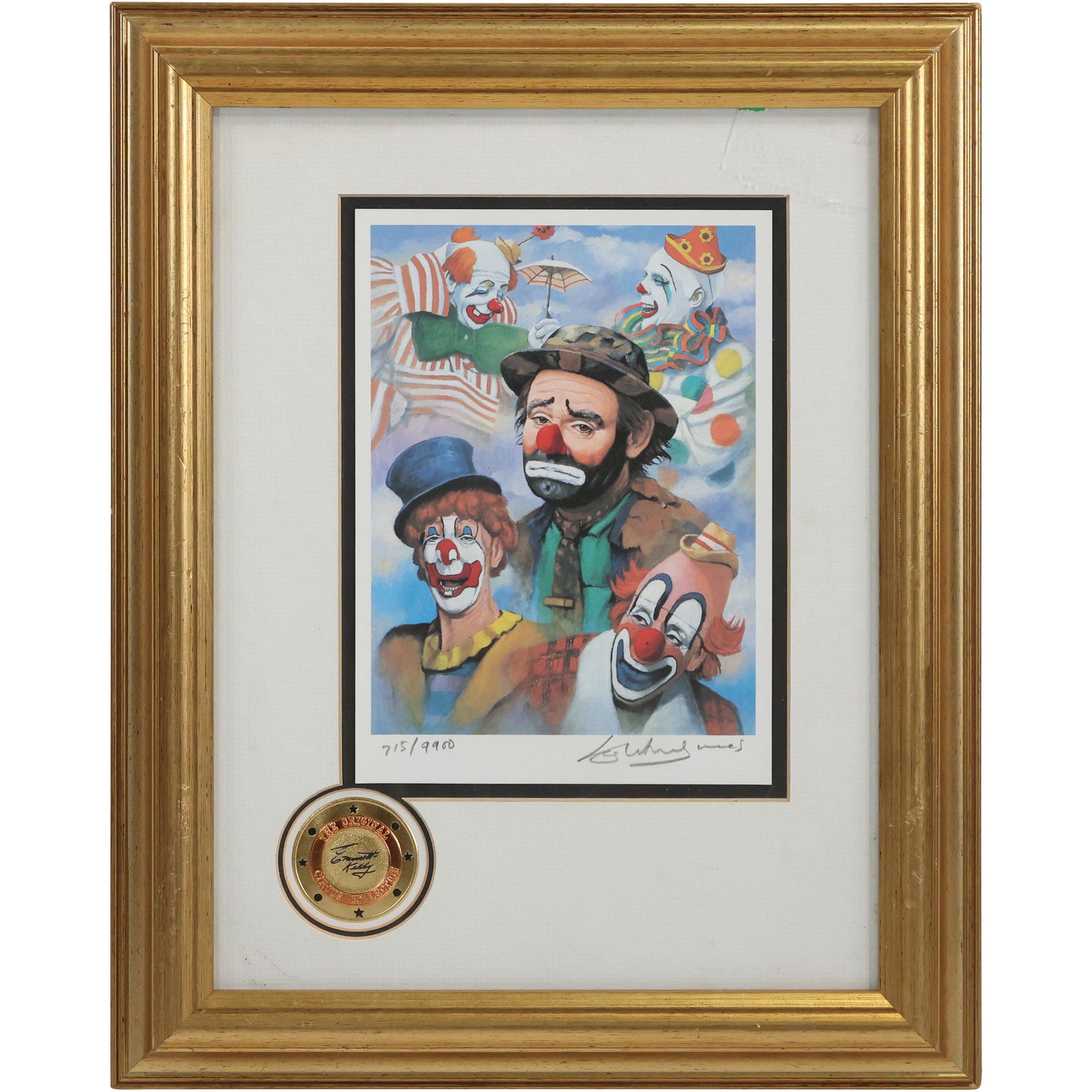 EMMETT KELLY Pencil Signed Lithograph "Lord of The Rings" #715/9900 Signed Seal Edition (1 of 13)