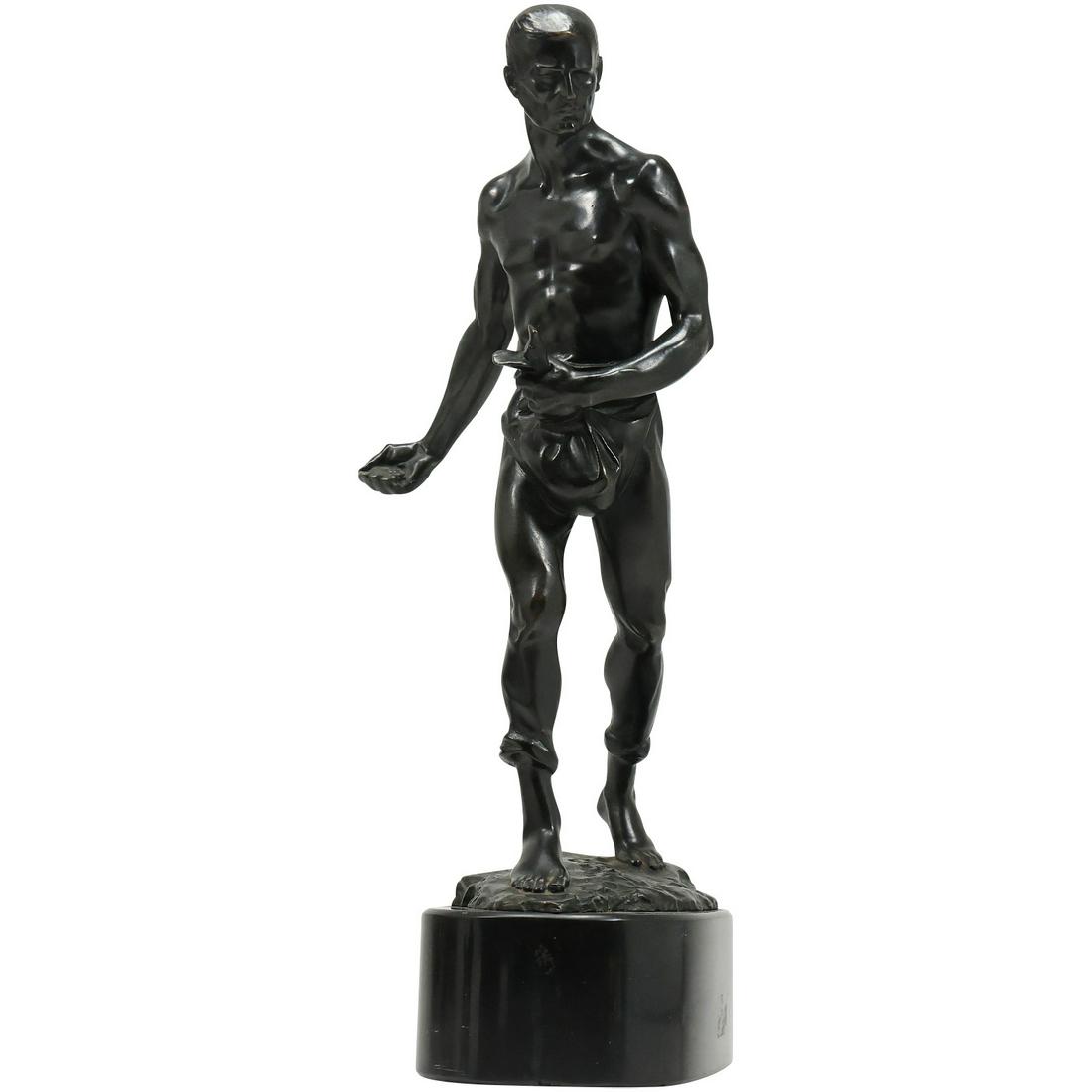 Bruno Zach; Original Austrian Bronze Grouping  Sowing Seed Signed (1 of 20)