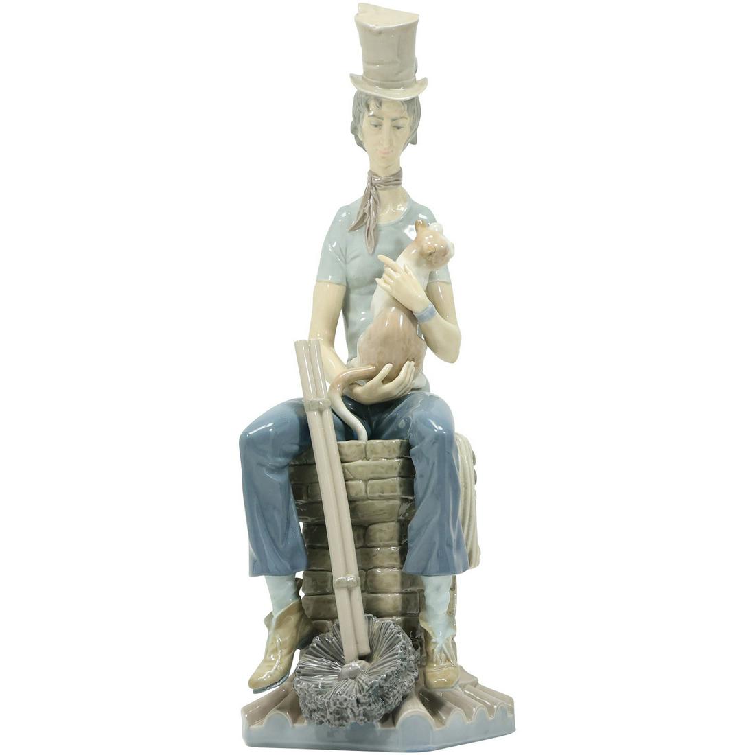 Lladro Glazed porcelain Grouping - The Sad Chimney Sweep (1 of 20)