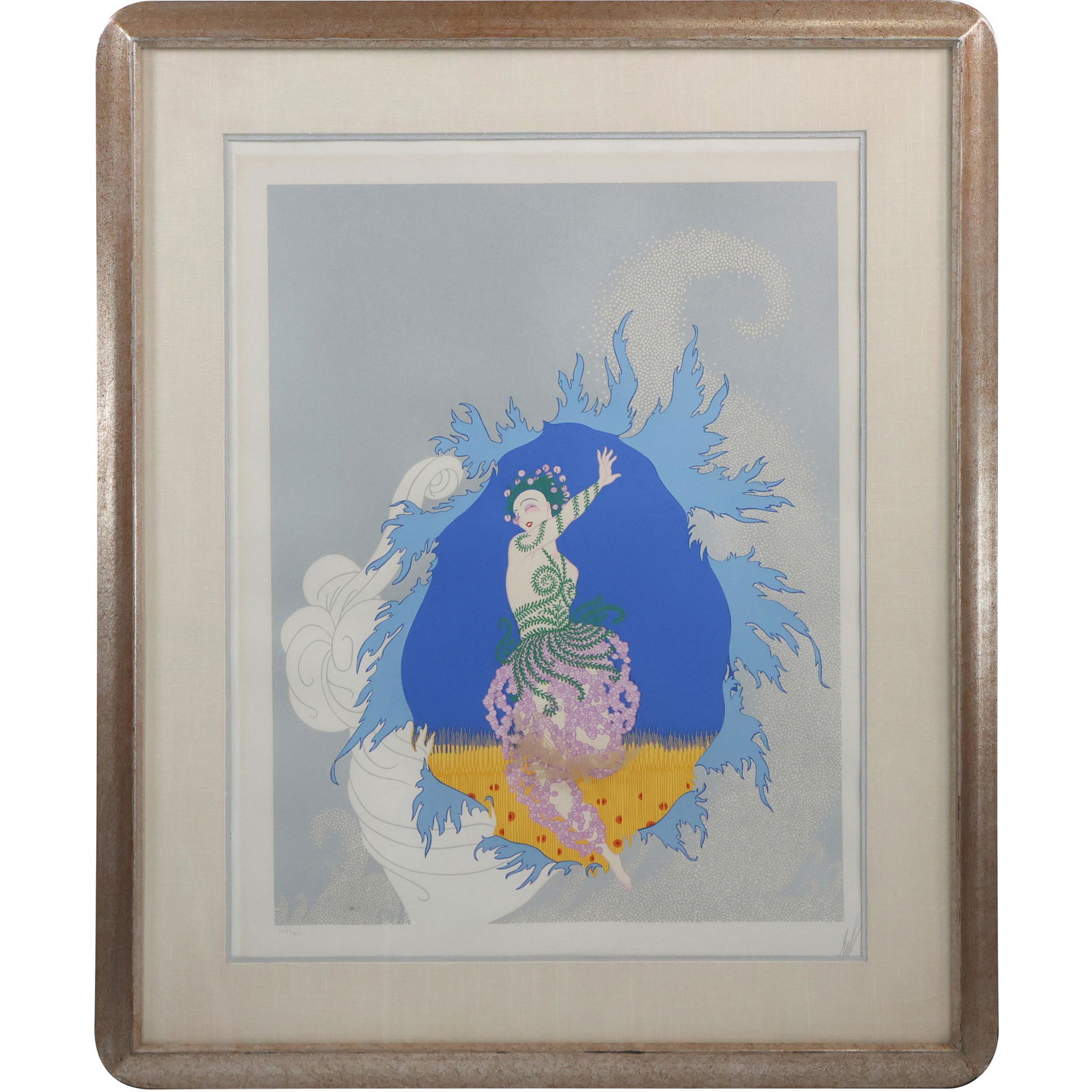 ERTE #108/300 ; Art Deco Dancer Girl, Framed (1 of 14)