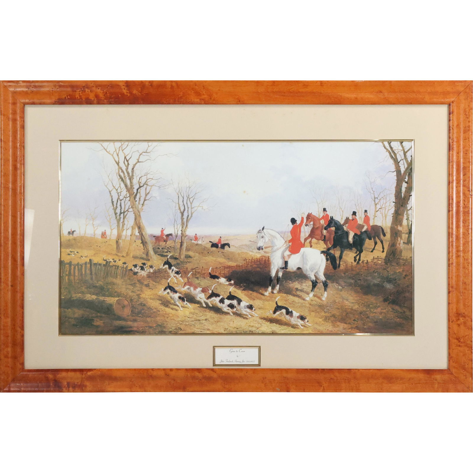 [2] Prints, John Frederick Herring, Fox Hunt Scenes, Framed (1 of 20)
