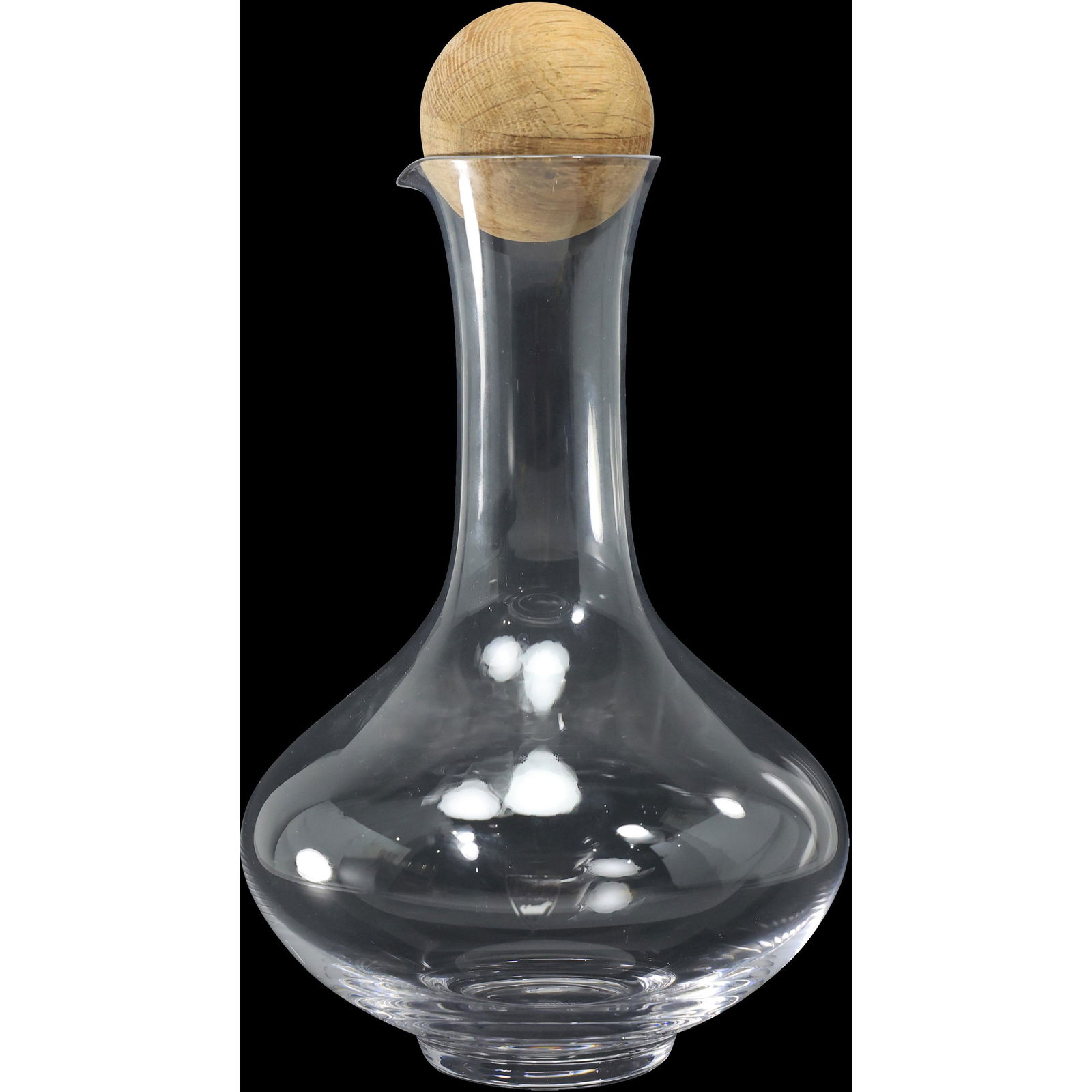 ORREFORS Modern Design Crystal Glass Wine Carafe Decanter with Original Stopper, Signed: ORREFORS Modern Design Crystal Glass Wine Carafe Decanter with Original Stopper, Signed. size: 9.5h 5.5w