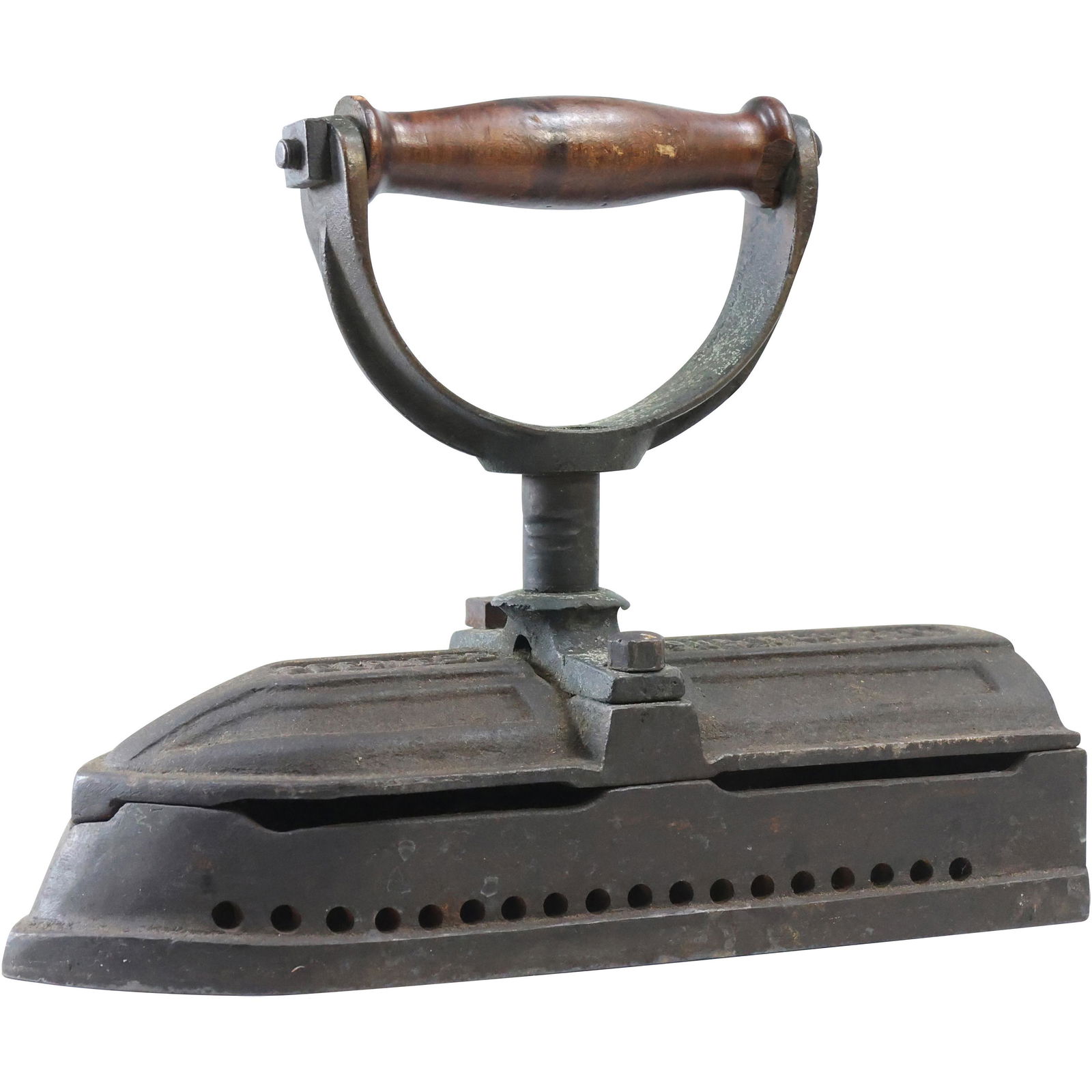 Antique Cast Iron "Peerless" Coal Sad Iron (1 of 14)