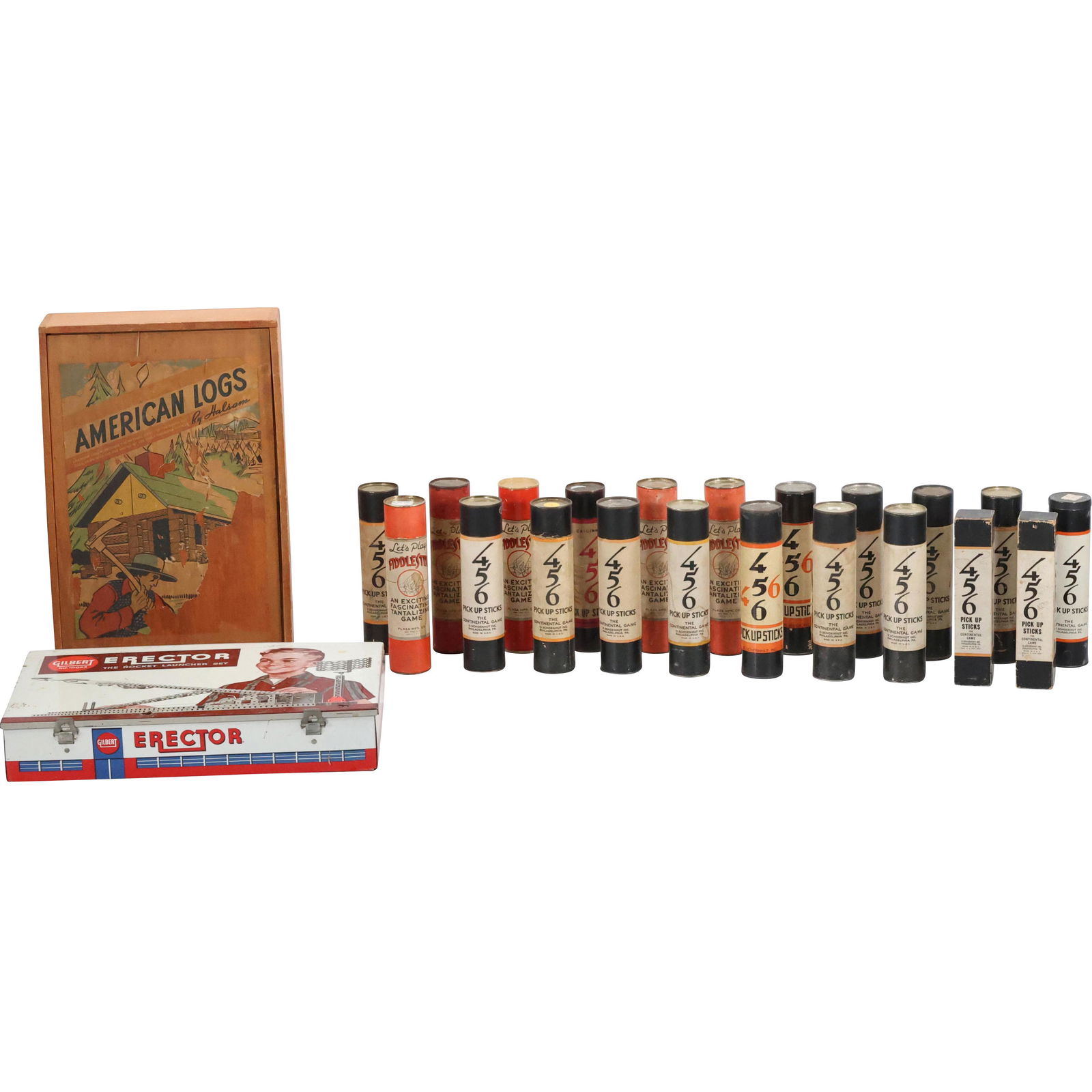 Estate Collection 23 Assorted "Pick Up Sticks" Toys, Logs, Etc. (1 of 15)