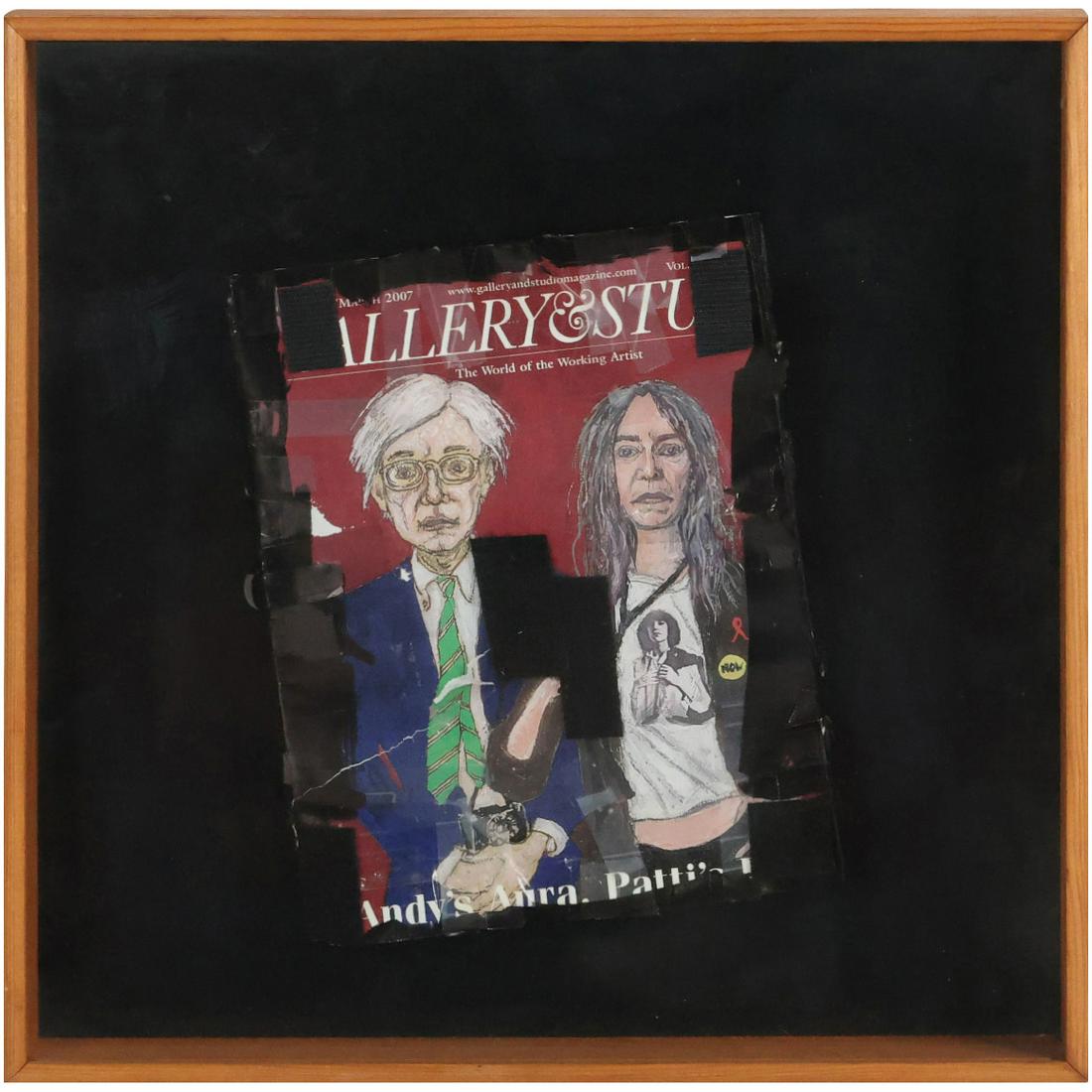 ANDY WARHOL & PATTI SMITH Booklet Art Mounted in a Shadow Box Frame (1 of 12)