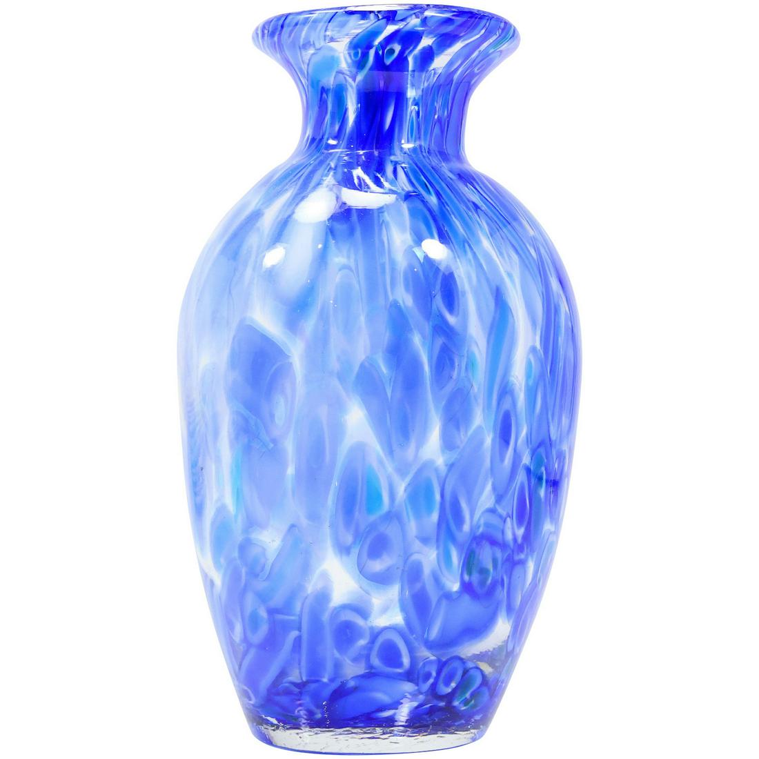 Blue and White Glass Decorative Vase (1 of 18)