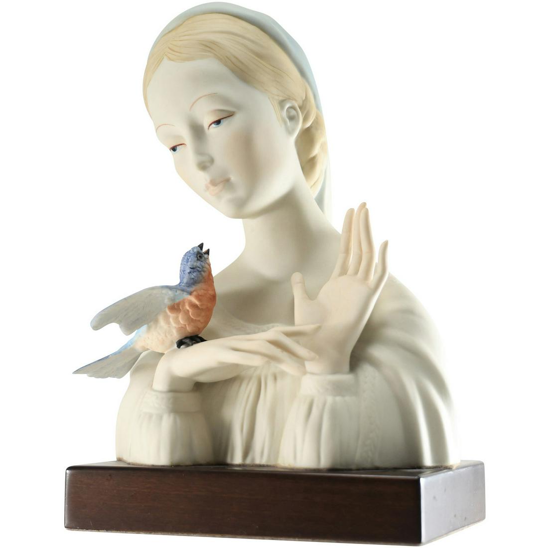 Signed CYBIS Fine Porcelain Bust of Madonna Figure Statue: Signed CYBIS Fine Porcelain Bust of Madonna Figure Statue. size: 12h 8w