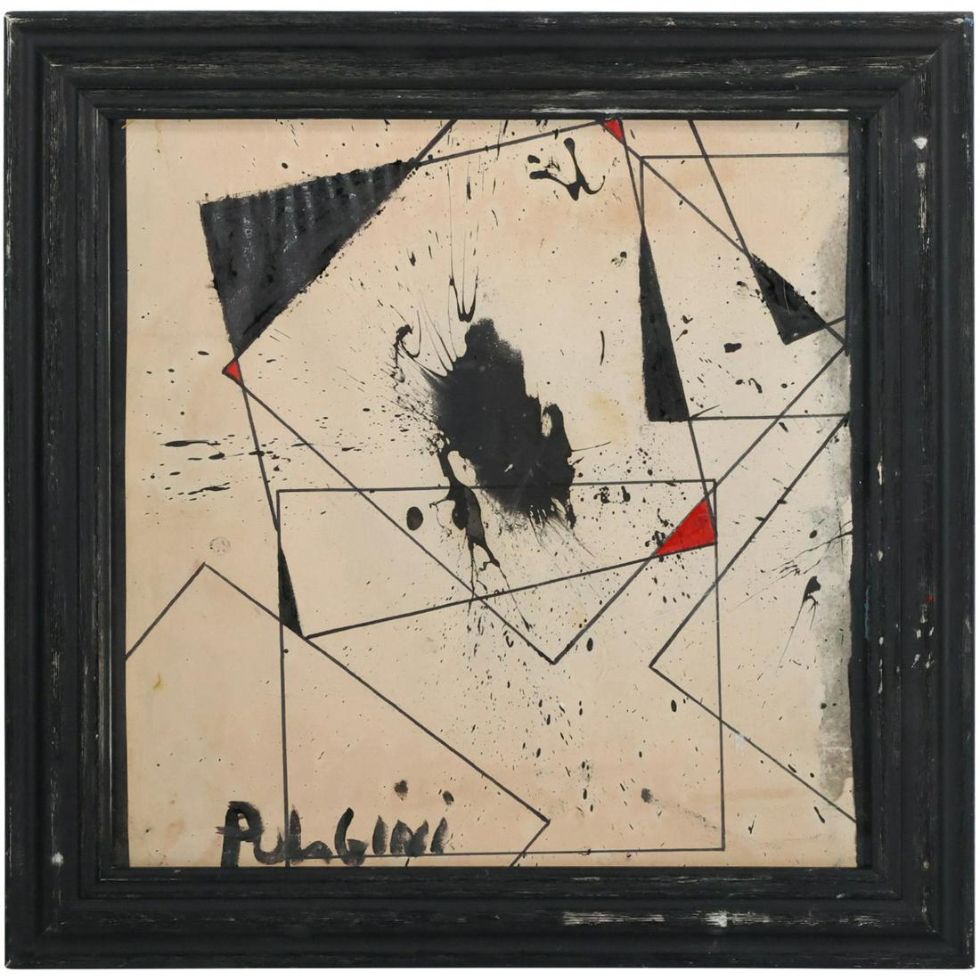 Thomas Pulgini, Oil on Board Painting, ABSTRACT EXPRESSIONISM (1 of 13)