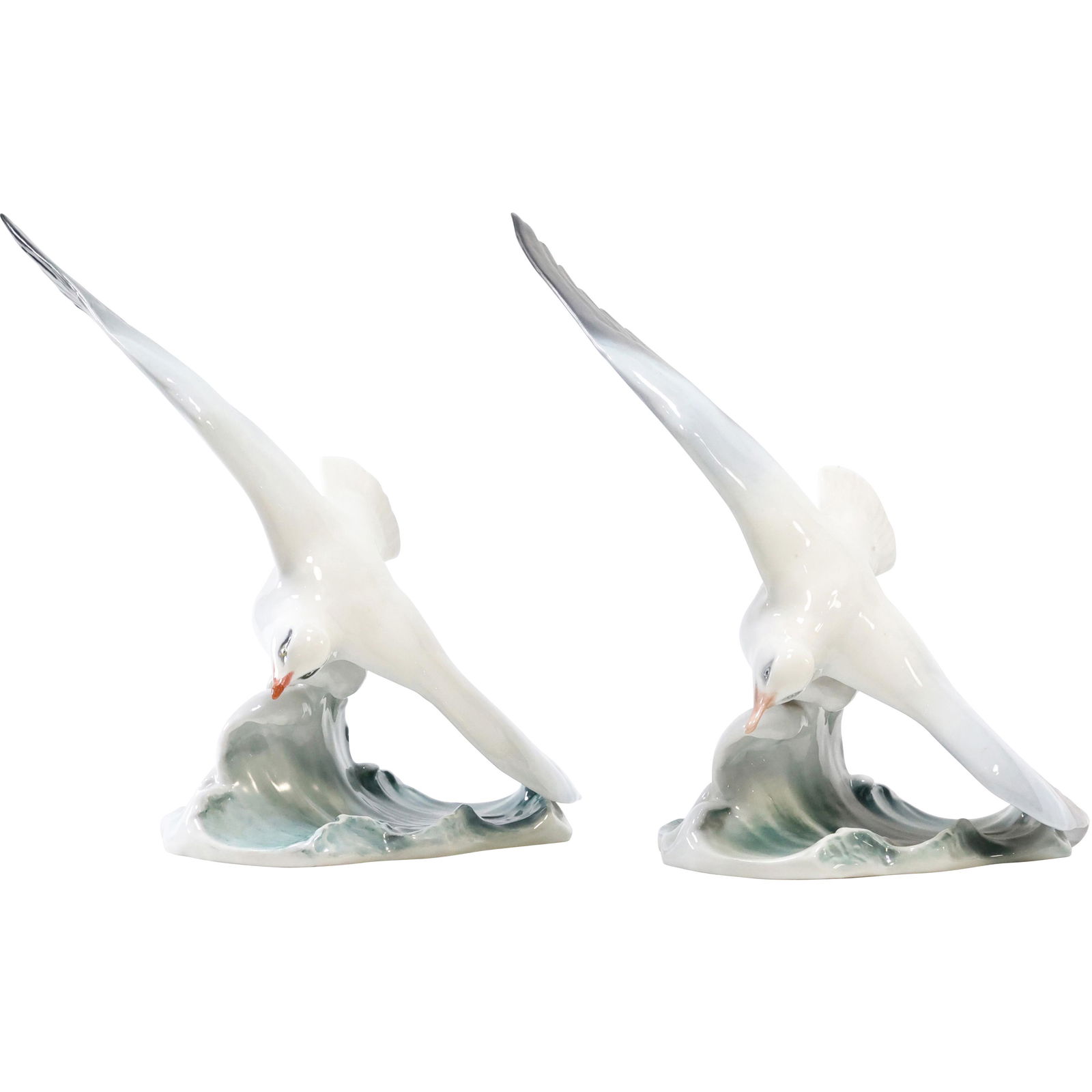 [2] Rosenthal Germany Selb Fine Porcelain Seagull Figures Statues T. Heidenreich (1 of 11)
