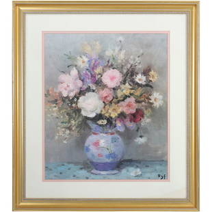 Marcel Dyf, Quality Framed Print, Still Life Flowers in Vase: Marcel Dyf, Quality Framed Print, Still Life Flowers in Vase. size: 21.5 x 18 matte, 30.75 x 27.25 outside frame. ASKart: Marcel Dyf (1899 - 1985) was active/lived in France. Marcel Dyf is known for L