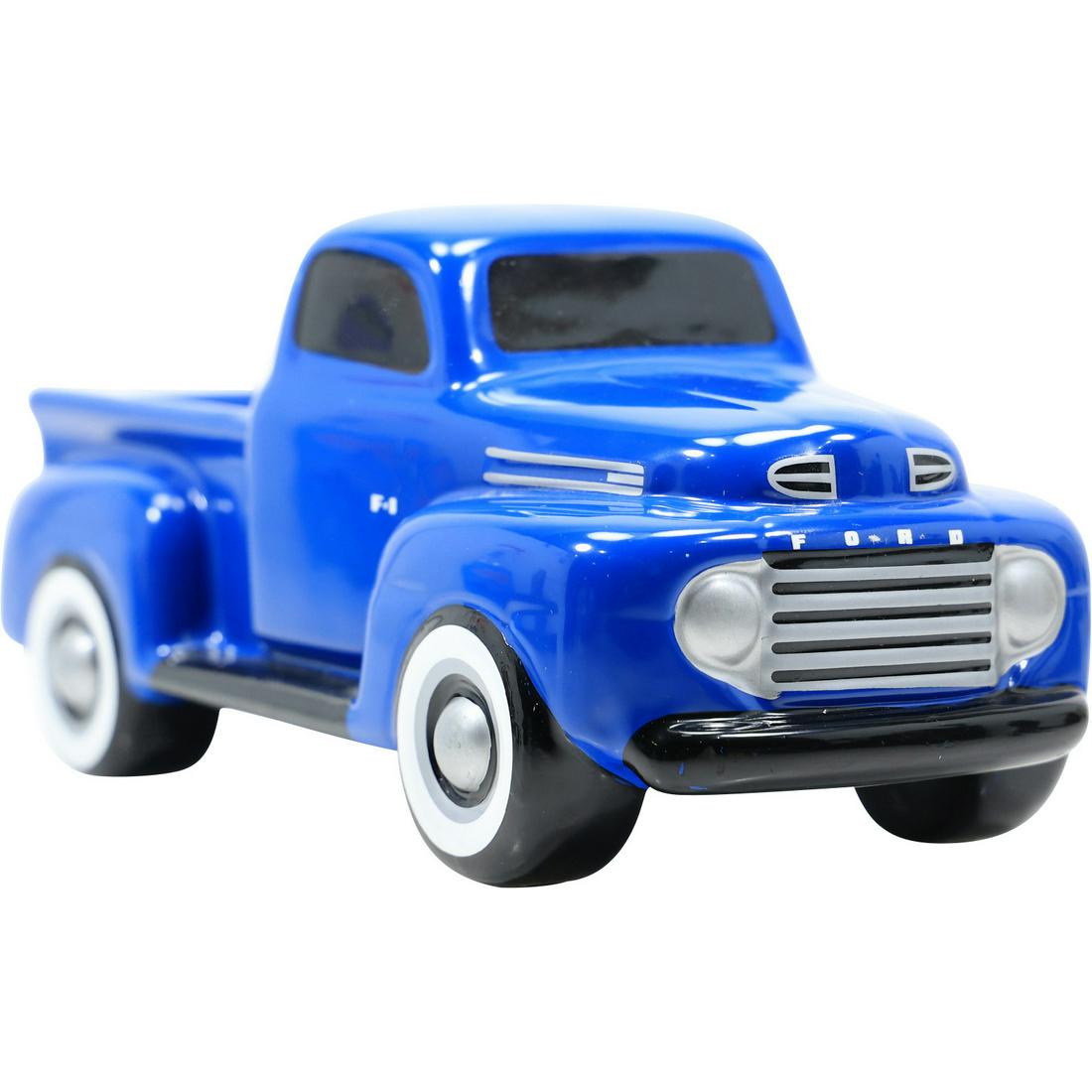 Porcelain Blue FORD Pickup Truck Figure Statue (1 of 18)