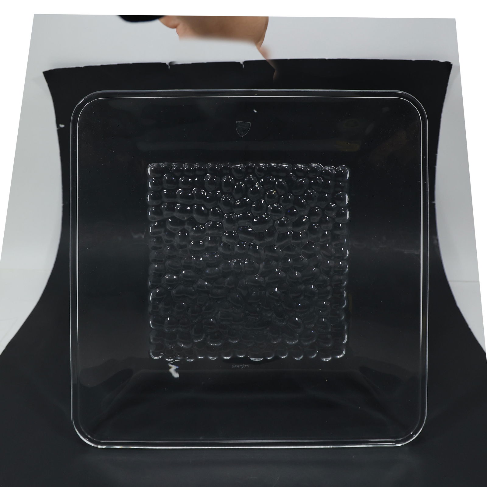 ORREFORS Crystal Glass Square Serving Platter (1 of 18)