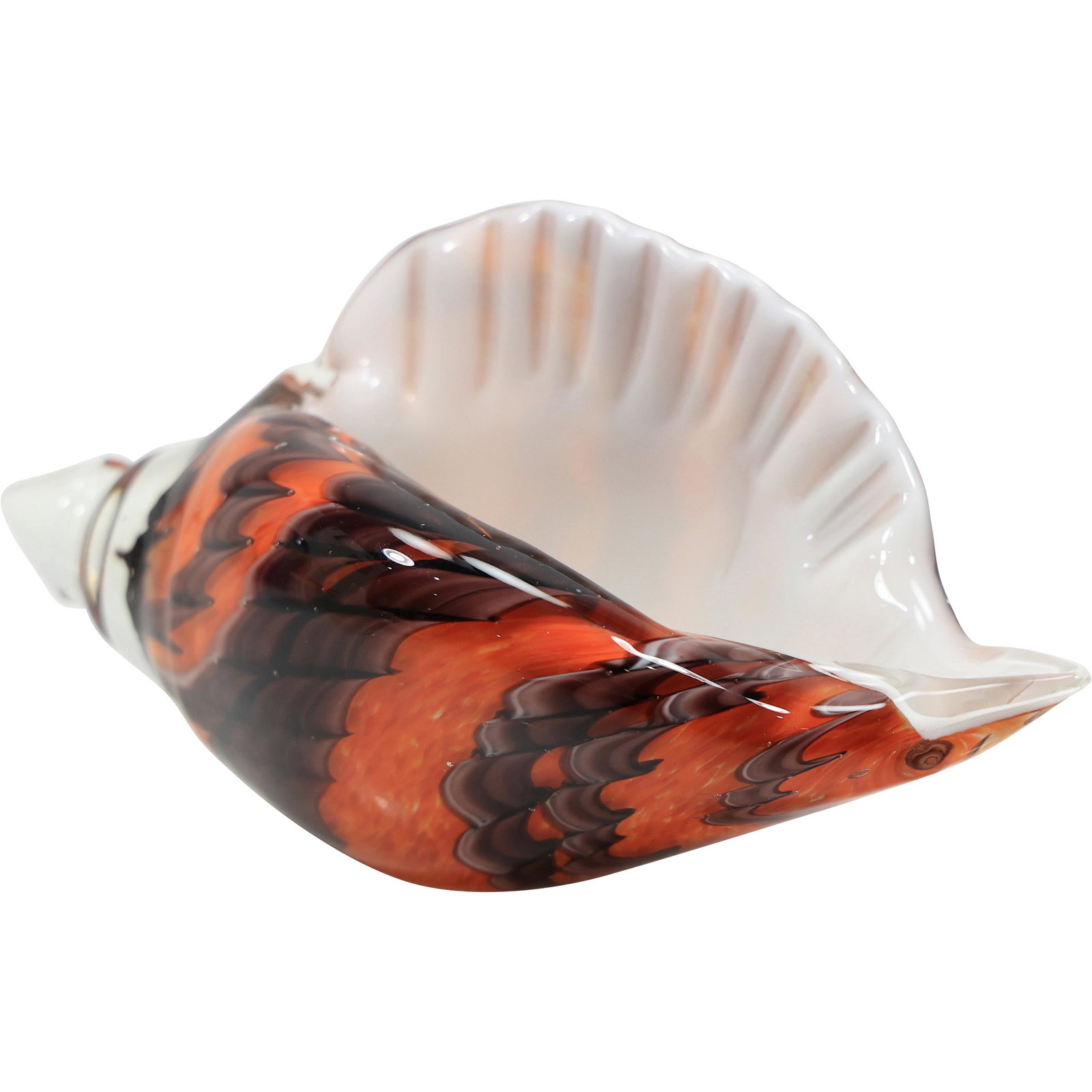 Murano Italian Art Glass CONCH SHELL: Murano Italian Art Glass CONCH SHELL . size: 4.5h 9.5w