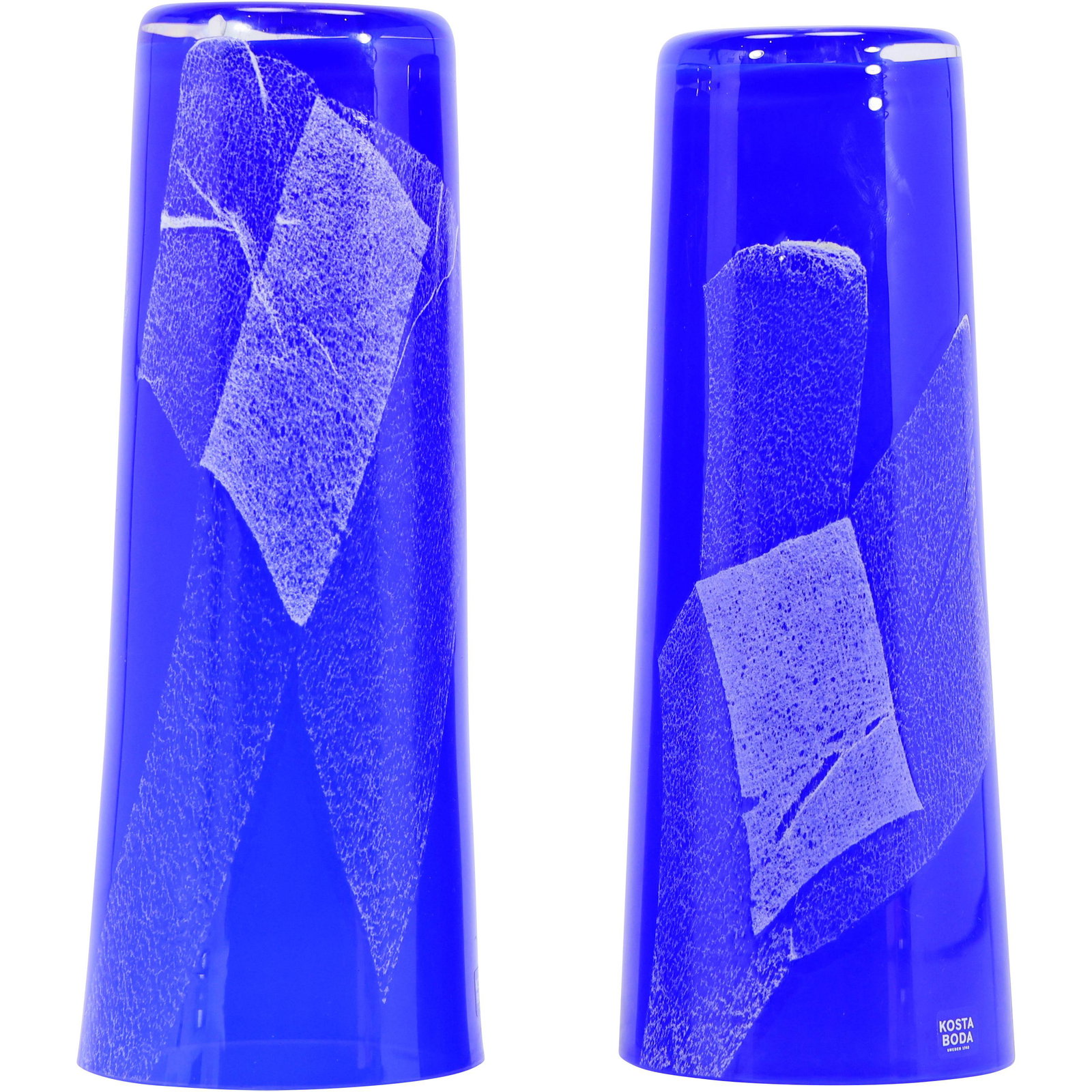 [2] KOSTA BODA Sweden Cobalt Blue Vases in Original Boxes (1 of 12)