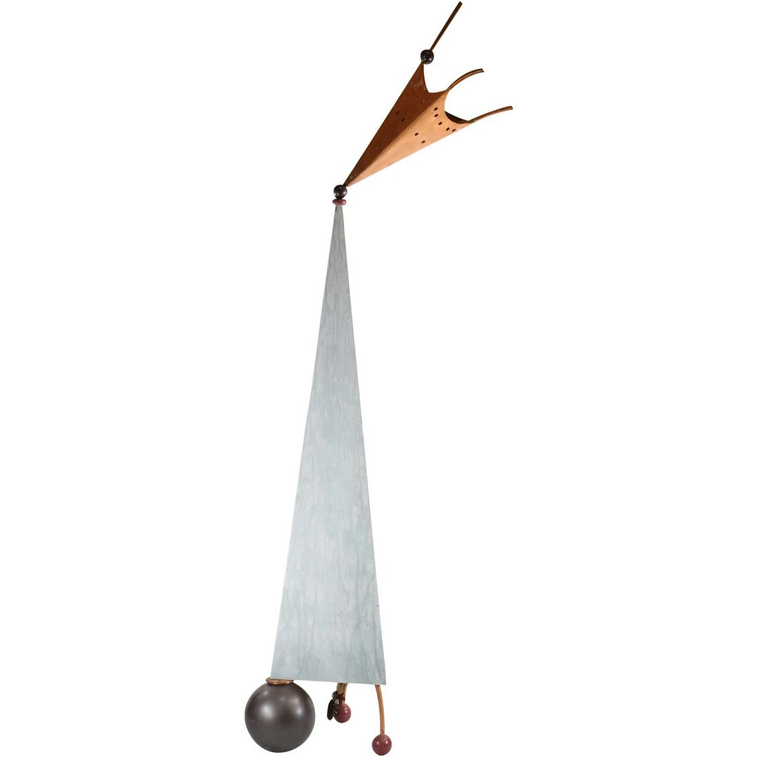 Fabulous Mid-Century Modern Metal & Copper Abstract Sculpture Floor Lamp (1 of 14)