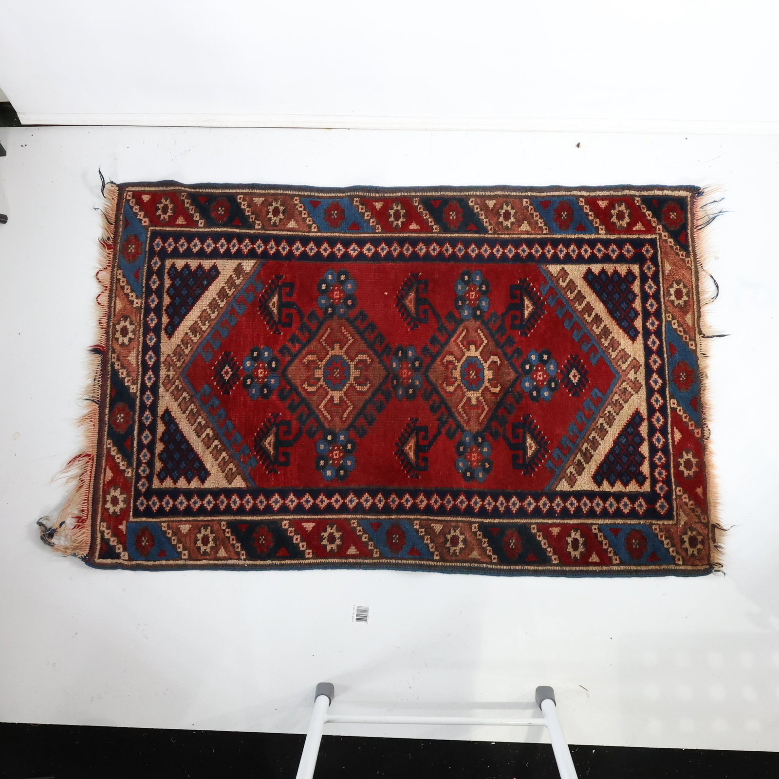 Hand Made Persian Wool Rug with Medallions - Clean (1 of 8)