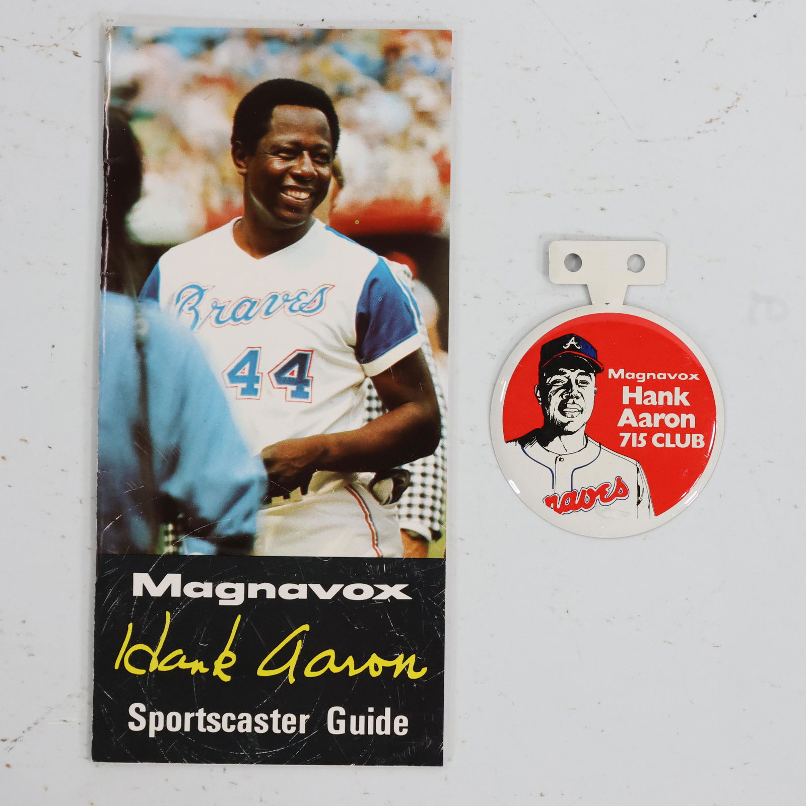 Hank Aaron Pamphlet and Badge (1 of 11)