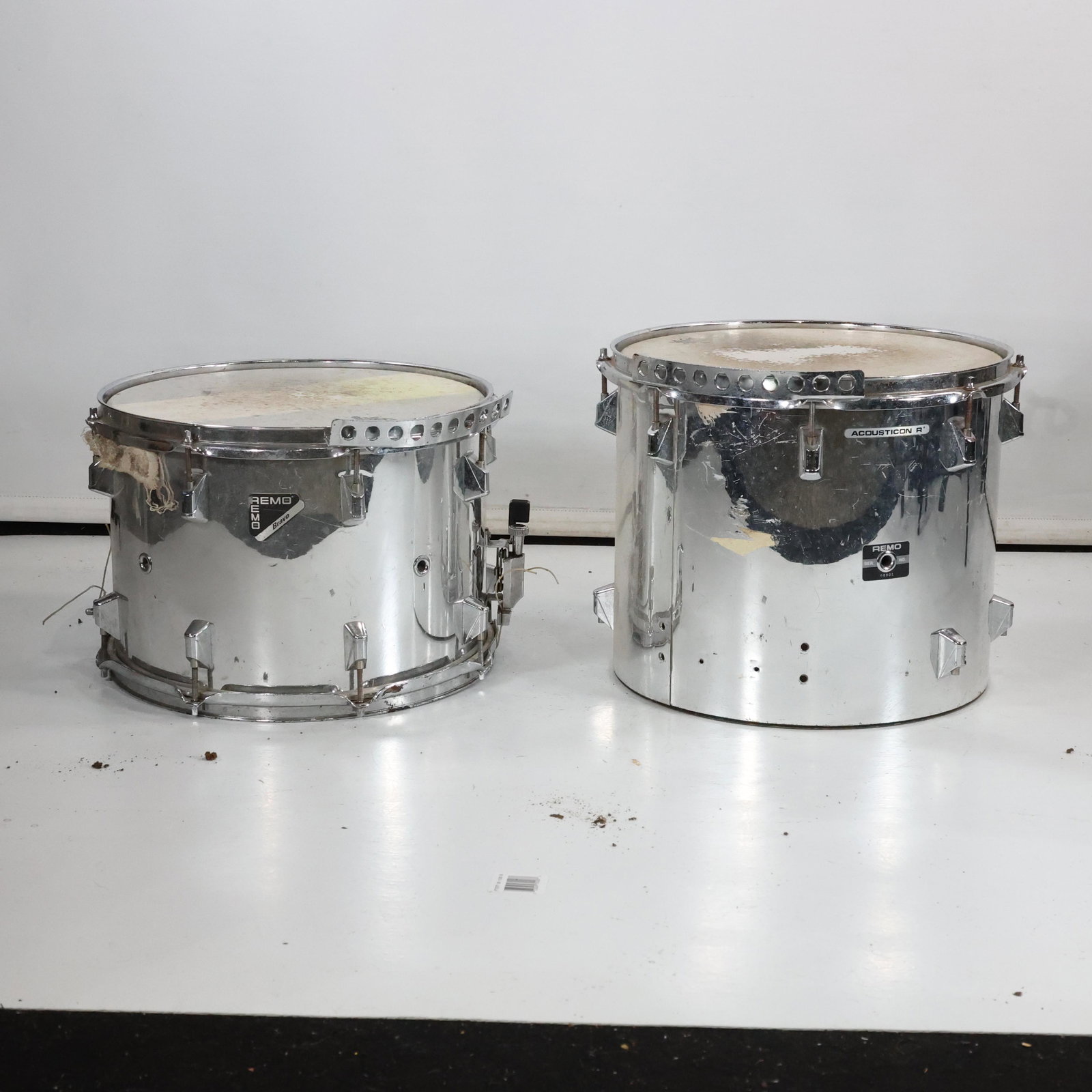 Two (2x) Remo Tenor Marching field snare drums (1 of 16)