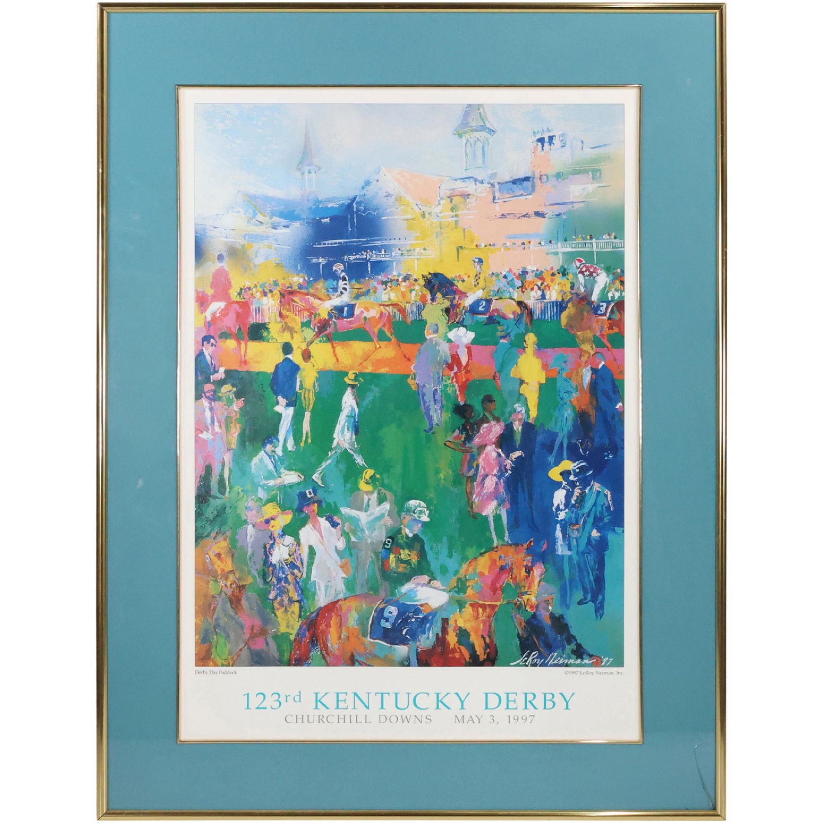 LEROY NEIMAN 1997 - Poster 123rd  KENTUCKY DERBY, Churchill Downs May 3, 1997 (1 of 14)