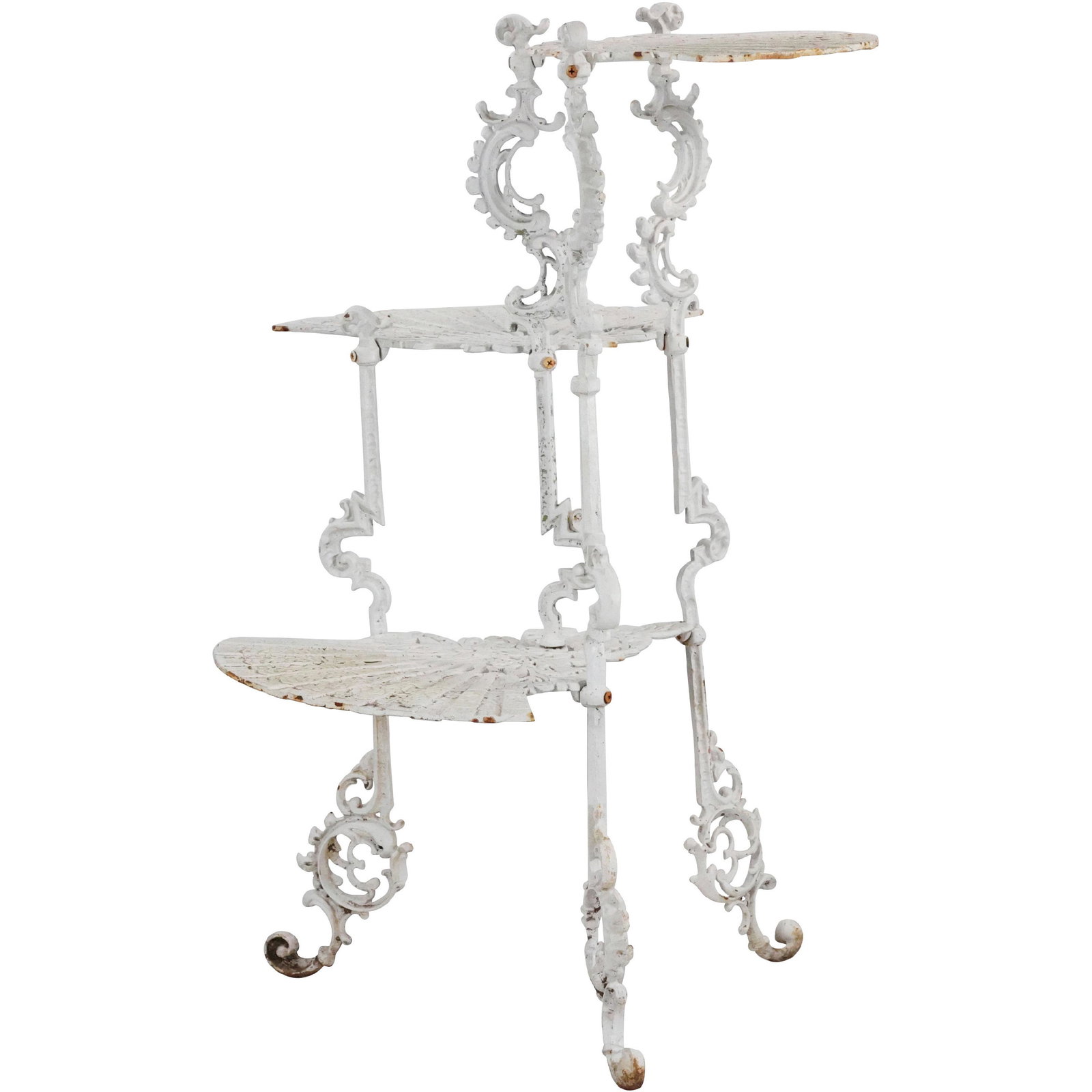 Decorative Cast Iron Three Tier "Victorian Hand Fan" Fern Stand (1 of 10)
