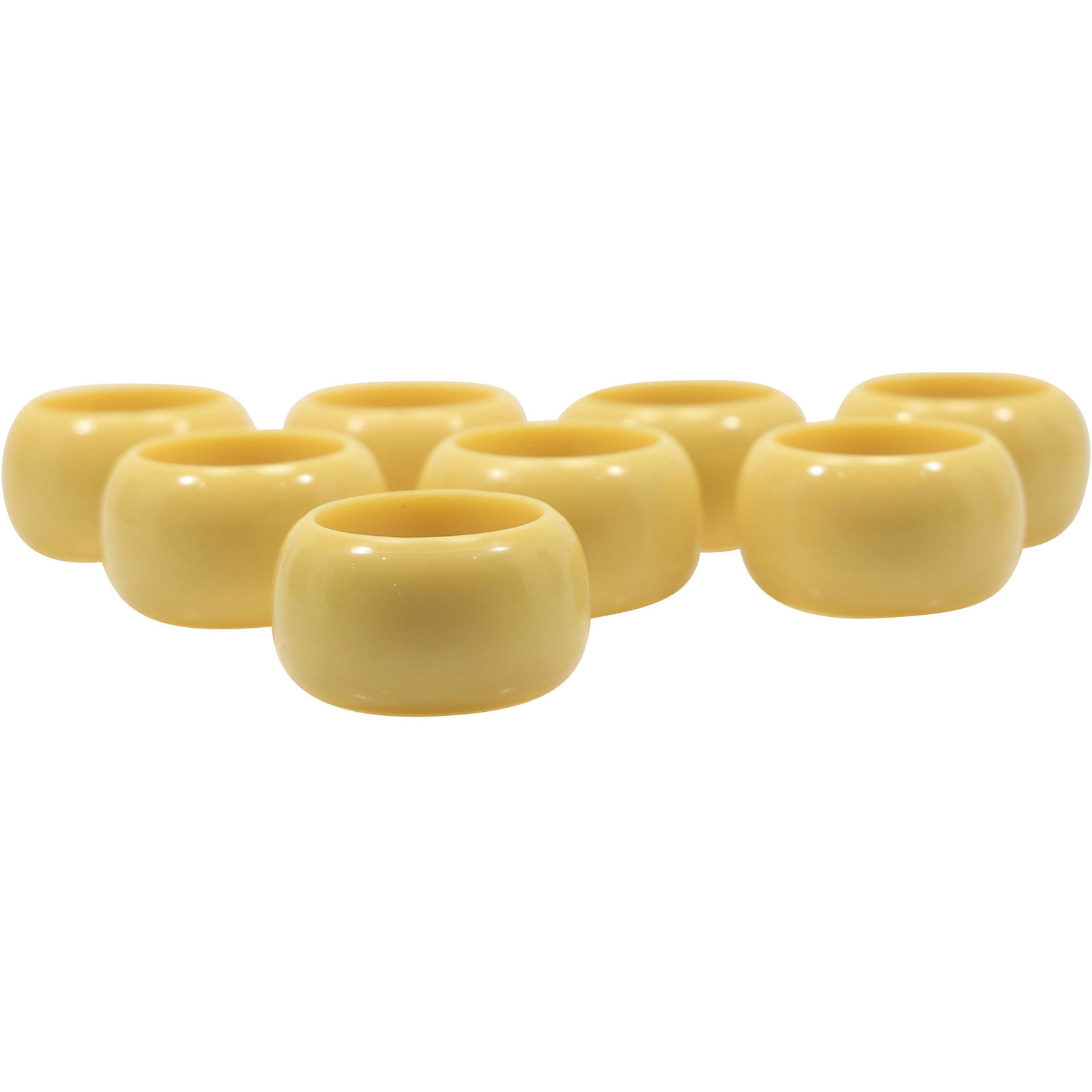 [8] Modernism Celluloid Napkin Rings: [8] Modernism Celluloid Napkin Rings. size: 1.25h 2w