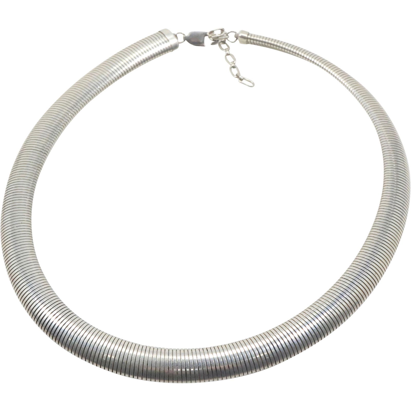 marked S .925 Sterling Silver Snake Necklace  [needs catch] (1 of 12)