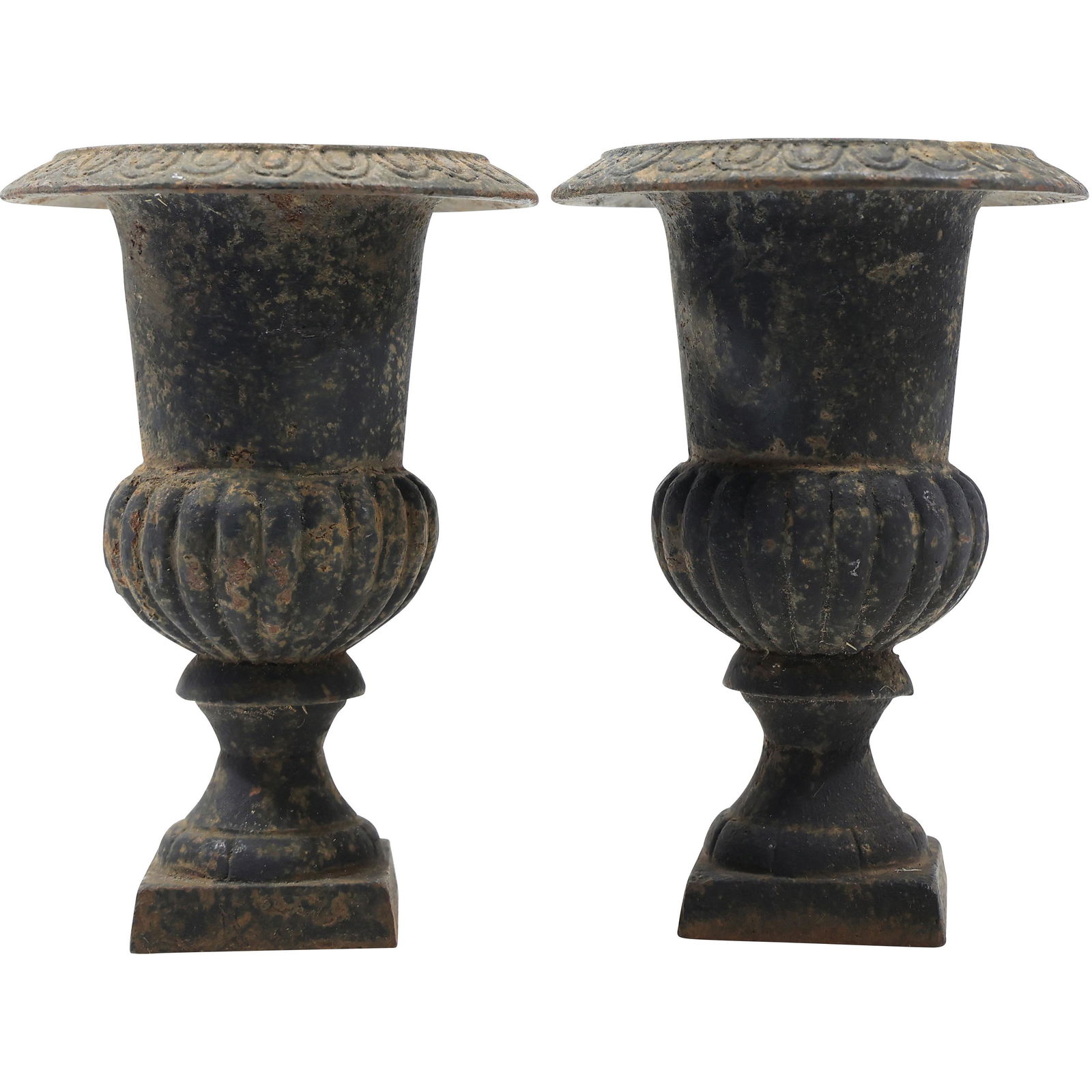 [2] Cast Iron Small Garden Urns Classical Design (1 of 20)