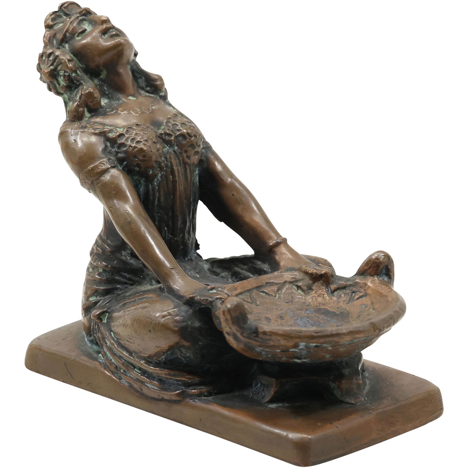Bronze Egyptian Revival Goddess Figure SMOKING PIPE STAND (1 of 17)