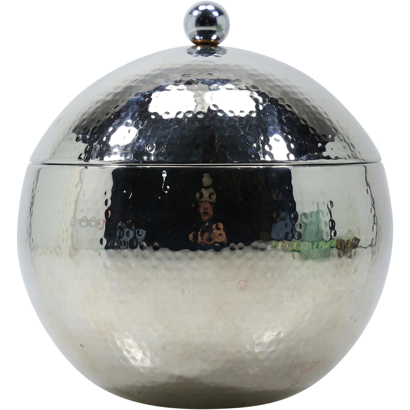 Mid-Century Modern Chrome Ball "Sphere" Ice Bucket (1 of 15)