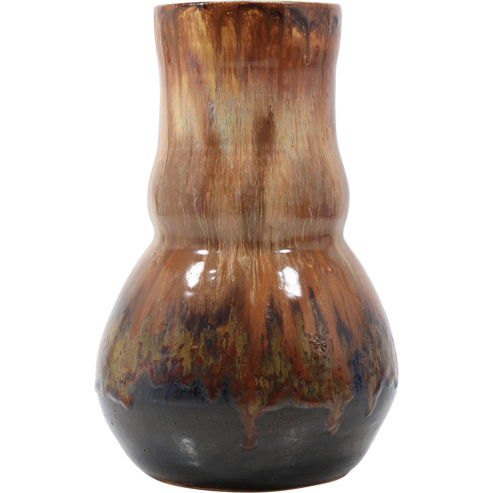 Signed CM 3/19 Brown Glaze Arts & Crafts Pottery Vase (1 of 20)