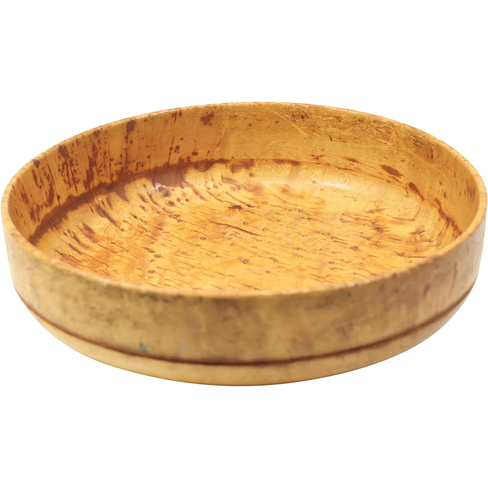 Unique Bird's Eye Maple Wooden Center Bowl, Hand Turned and Polished (1 of 18)