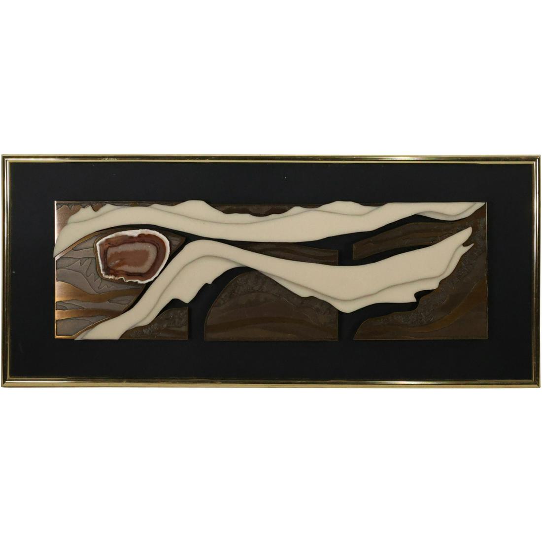 Signed Illegible GEODE Framed Artwork (1 of 13)