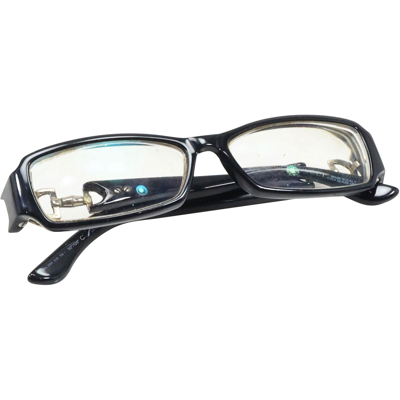 GUUCI Prescription Eye Glasses: GUUCI Prescription Eye Glasses. 5 in. x 5 in. 1/4 in. x 1 1/4 in.