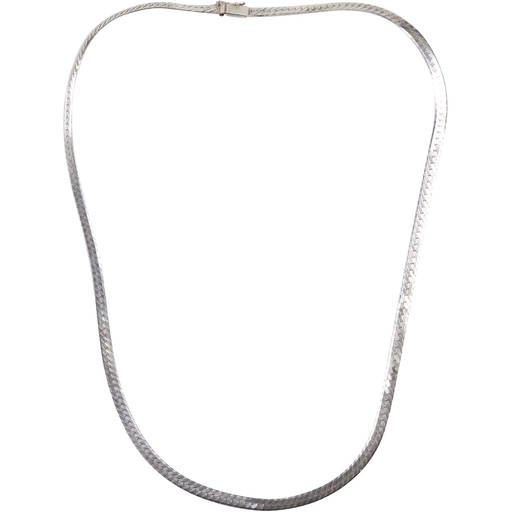 .925 Sterling Silver Herringbone Necklace 24 in. x 1/4 in. Nov 29