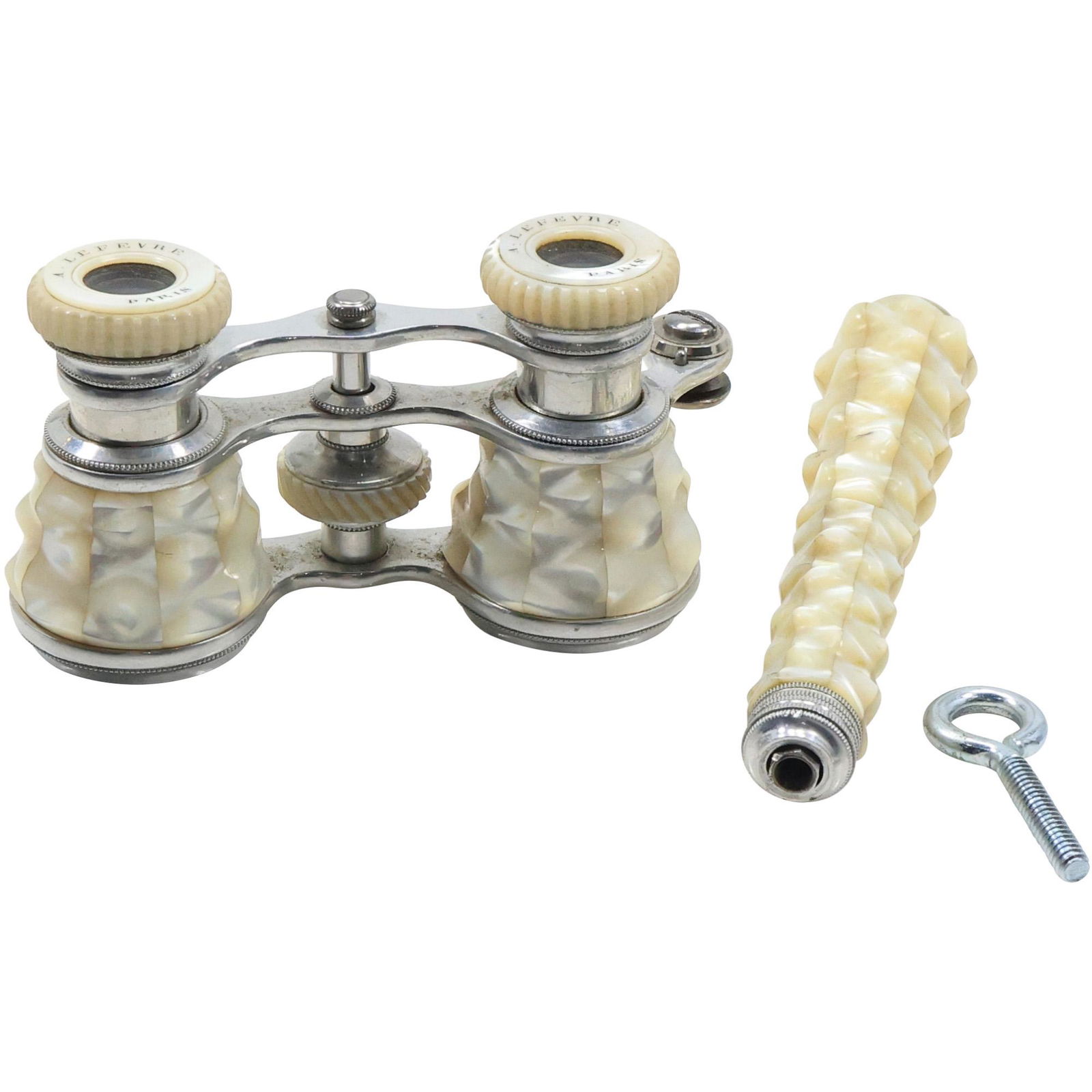 MOP Opera Glasses with Handle 4 in. x 2 1/4 in; handle 5 1/2 in. x 1 1/8 in. (1 of 13)