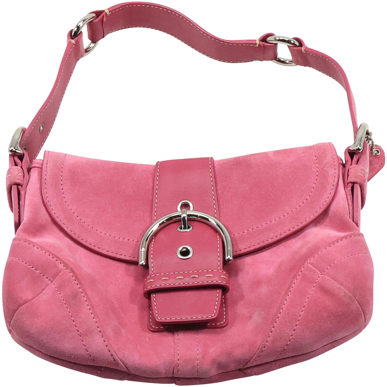 COACH Pink Swede Purse with Dust Bag (1 of 13)