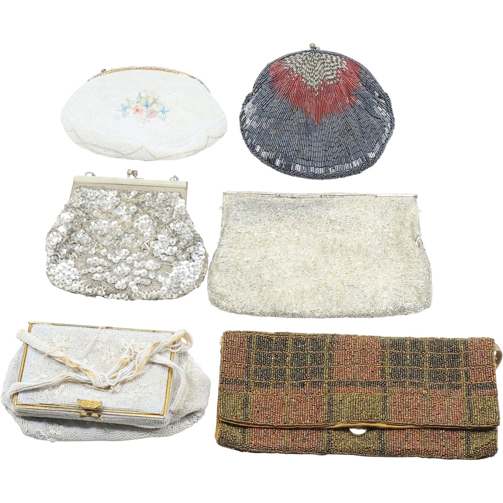 [6] Assorted Estate Grouping Vintage Beaded Bags (1 of 20)