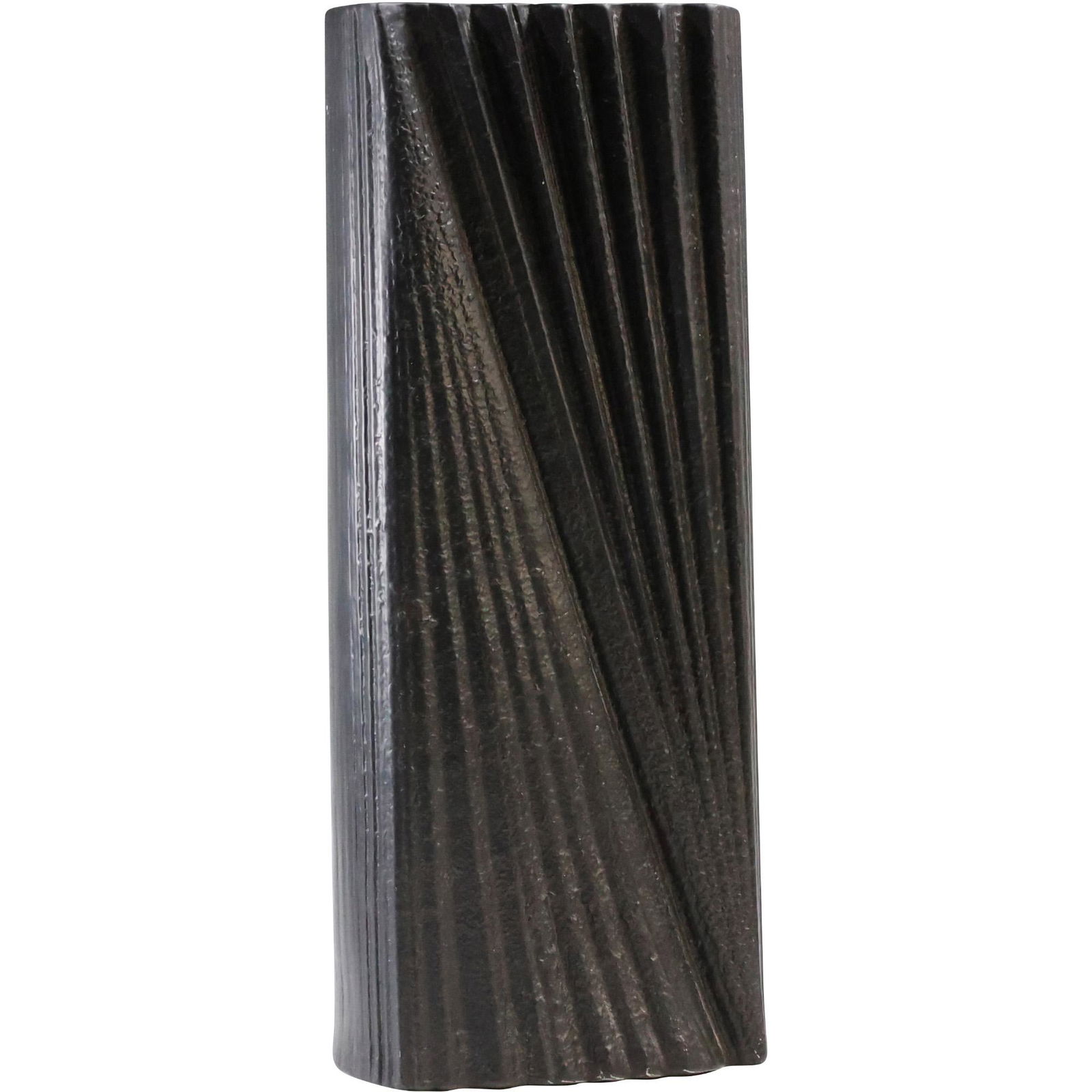 ROSENTHAL MARTIN FREYER BLACK PORCELAIN VASE Studio Linie 17 in. height (1 of 9)