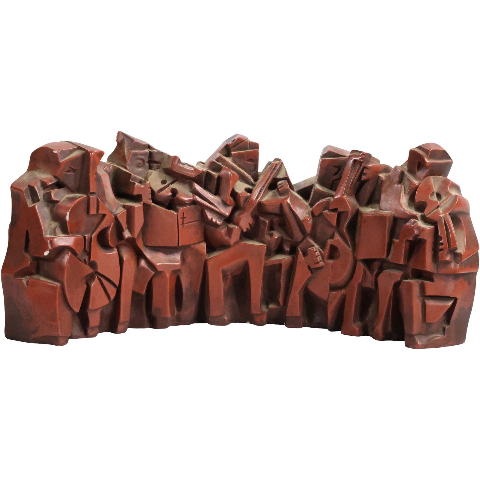 Austin Productions CUBISM JAZZ BAND Sculpture Hard Plaster Composition (1 of 15)