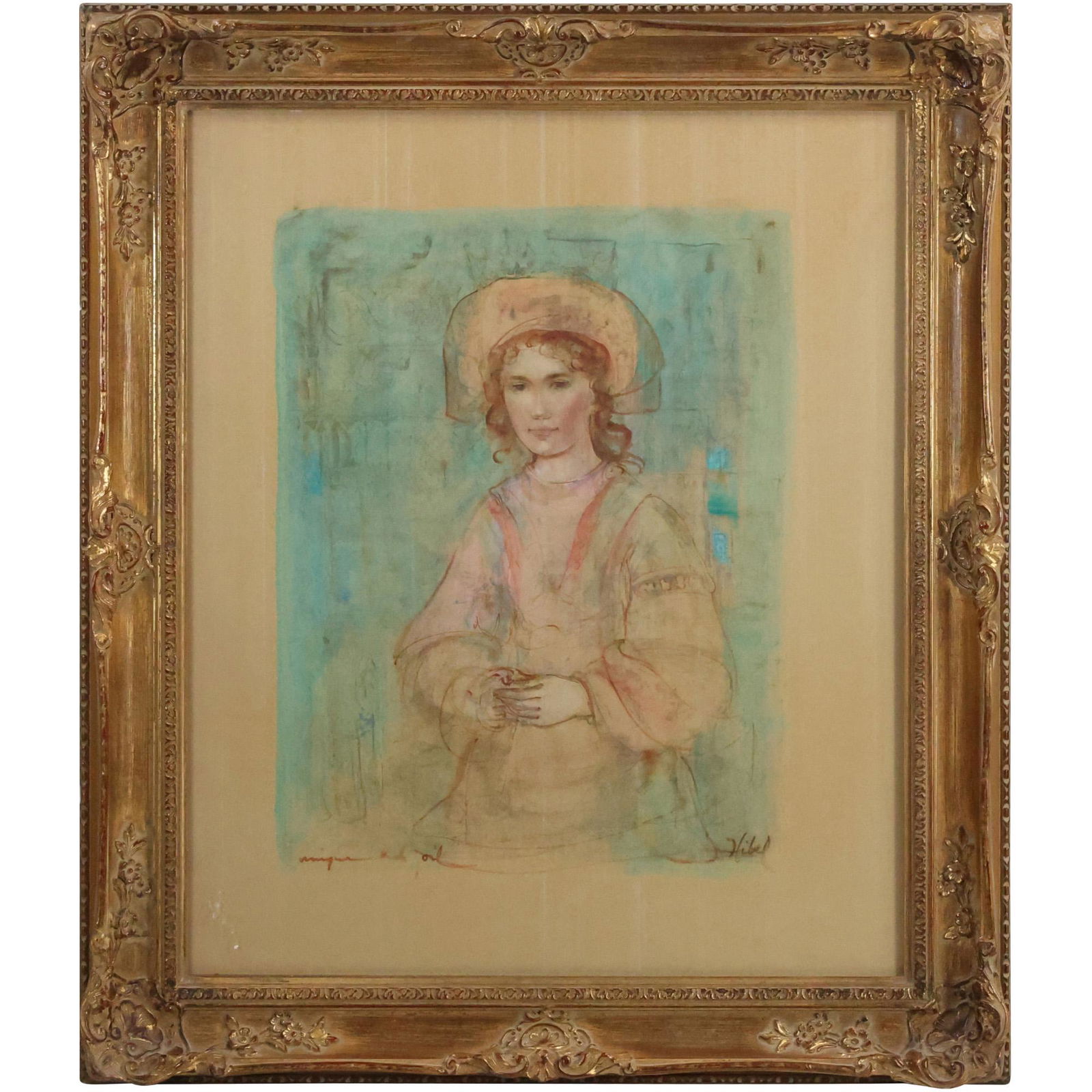 EDNA HIBEL, Lithograph Young Woman Wearing Hat (1 of 12)